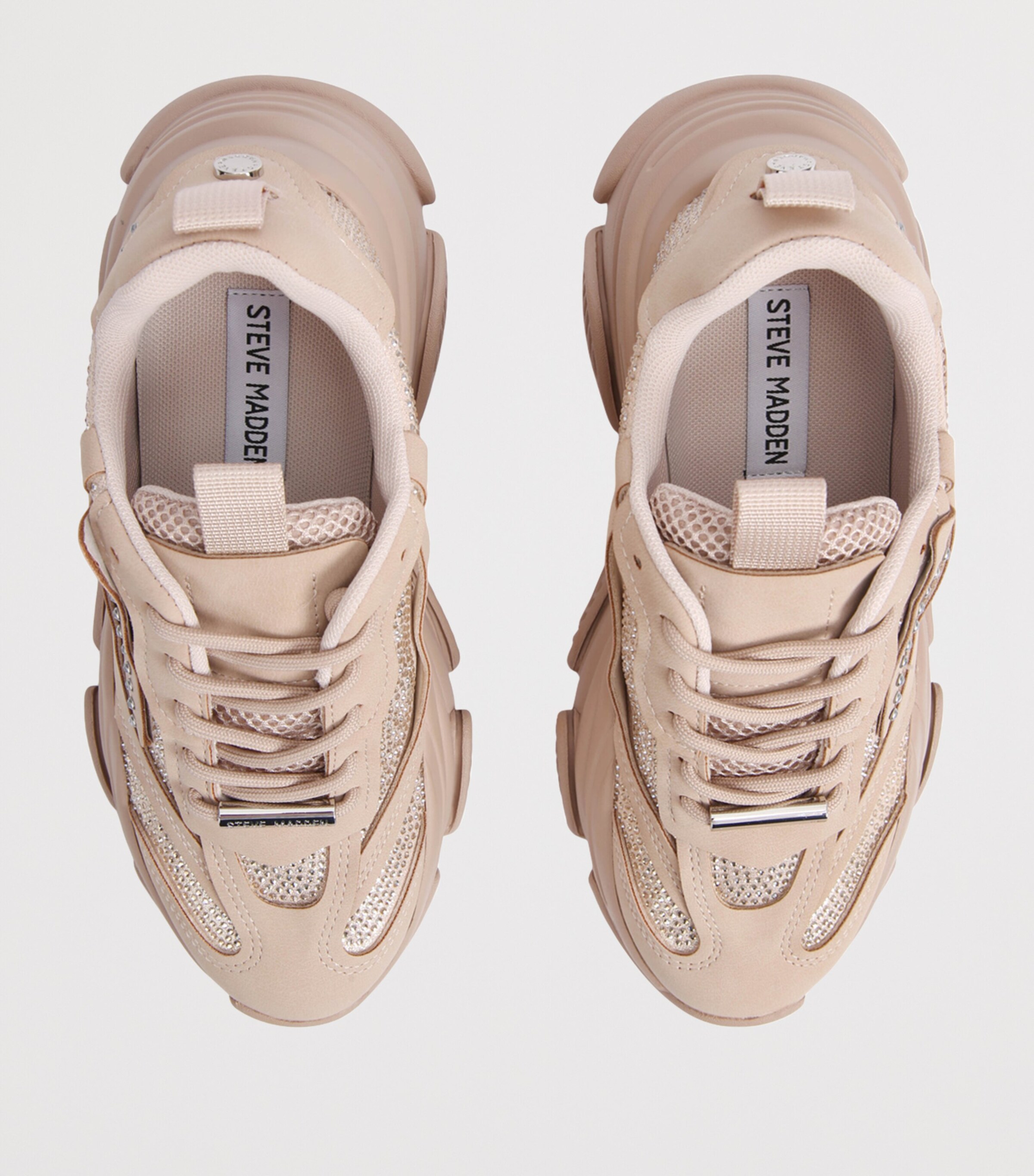Steve Madden Suede-Blend Possession-R Sneakers Blush Image 5