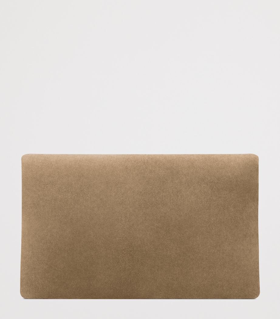 Saint Laurent Large Suede Cassandre Envelope Pouch Image 2