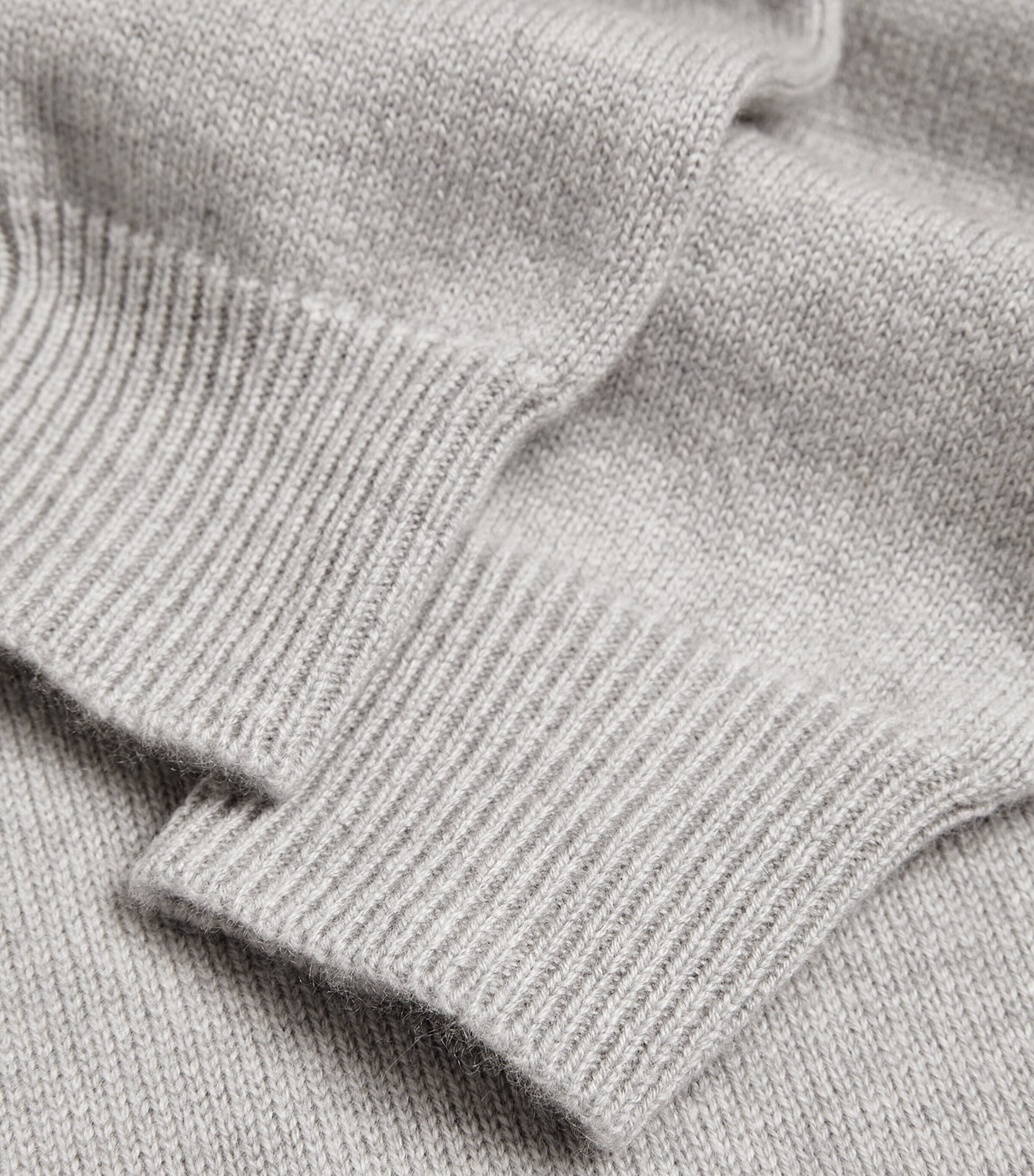 Harrods Womens Cashmere Hoodie Pale Grey Marl Image 5