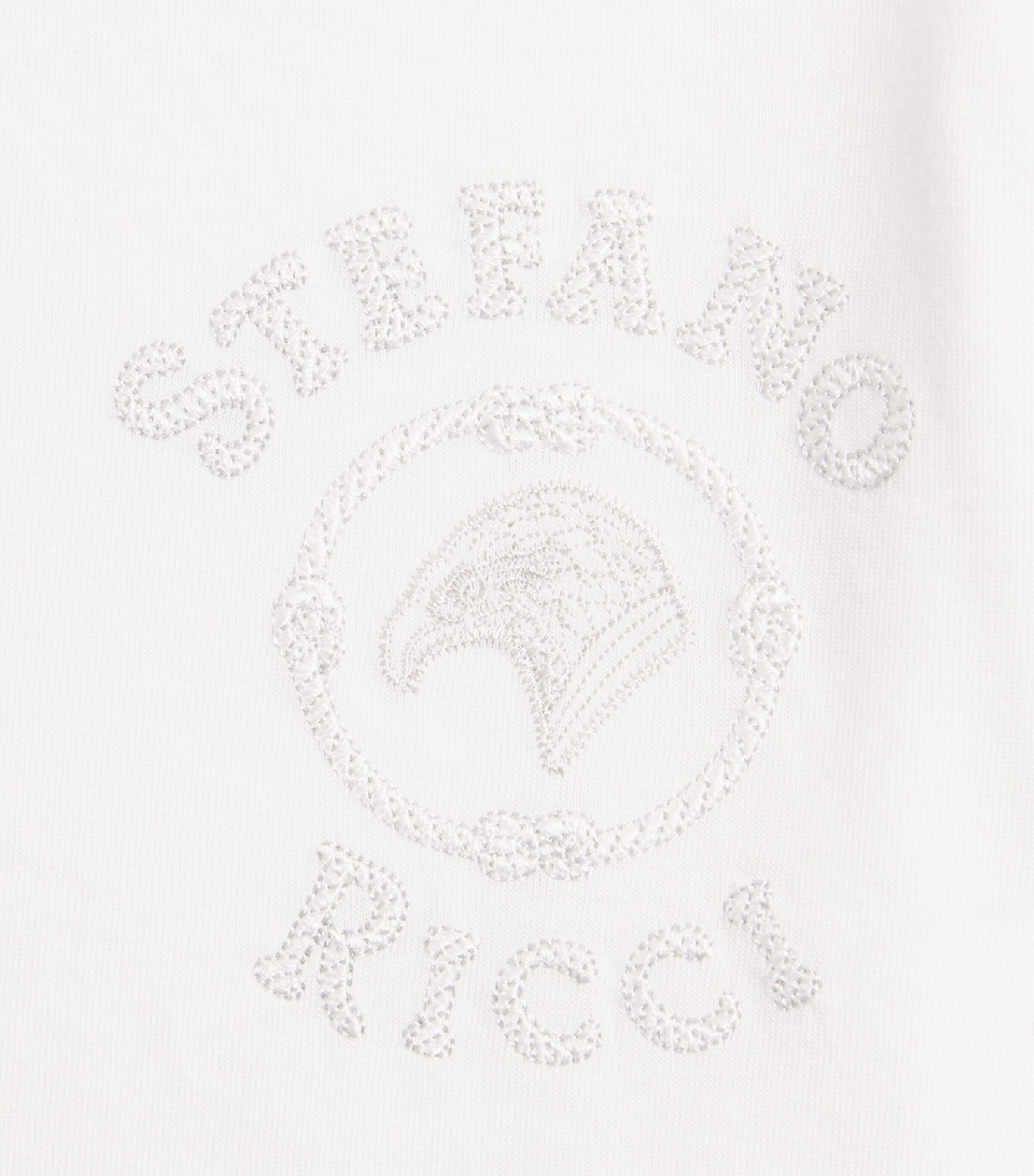 Stefano Ricci Kids Cotton-Modal Logo T-Shirt (4-16 Years) C. White Image 3