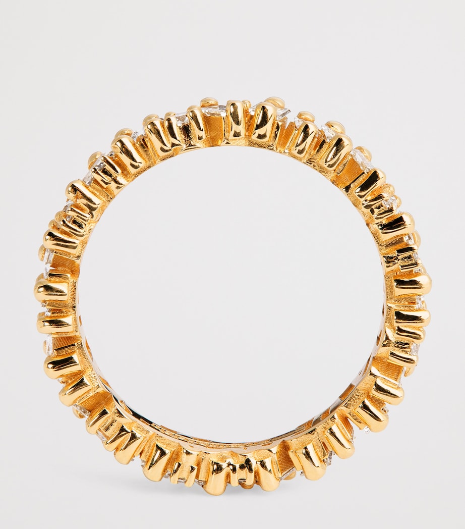 Yellow Gold and Mixed Diamond Tech Ring Jackets (Size 8.5) 18K YG/WD Image 3