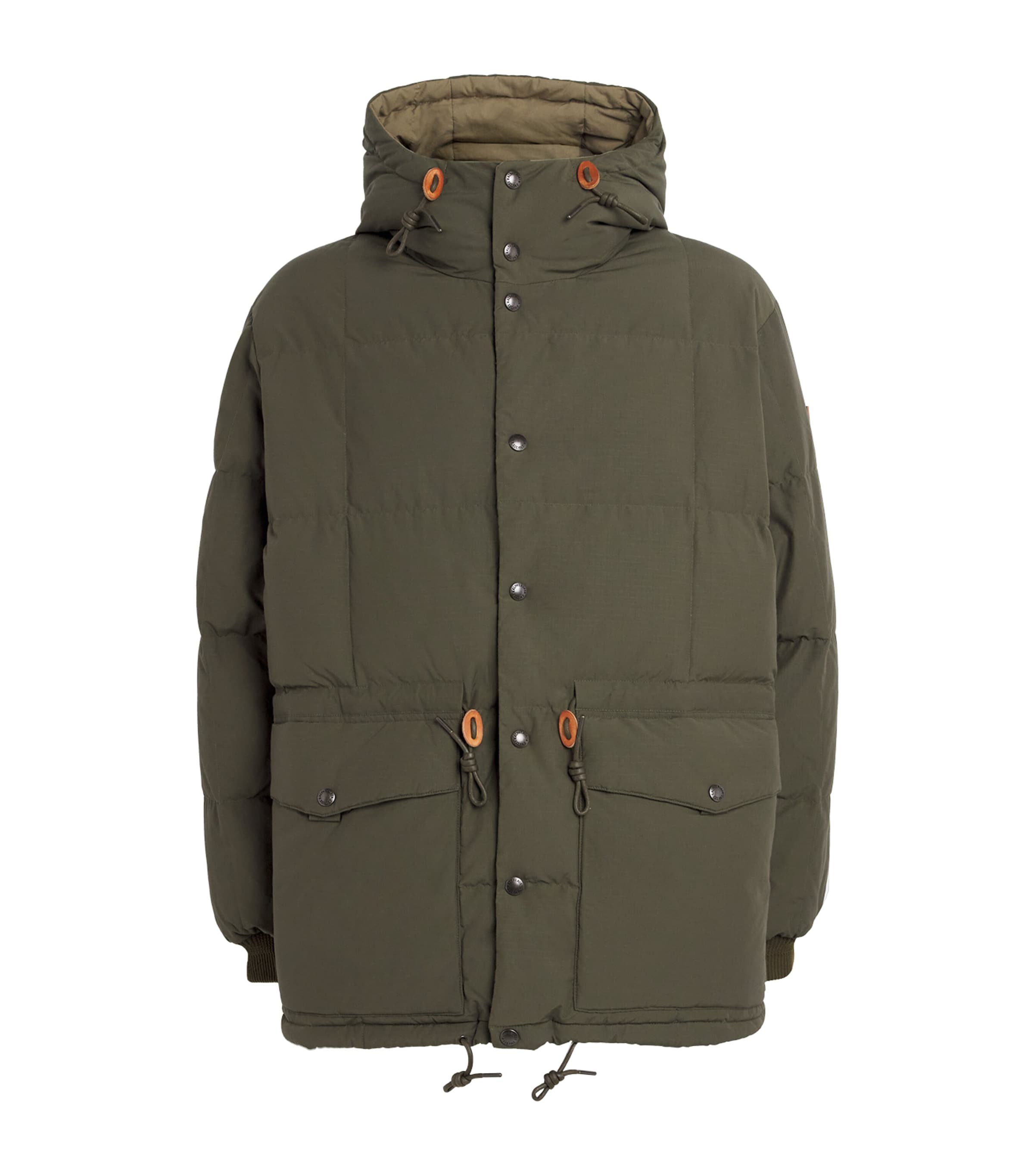 Polo Ralph Lauren Down-filled Hartland Parka Coat In Green