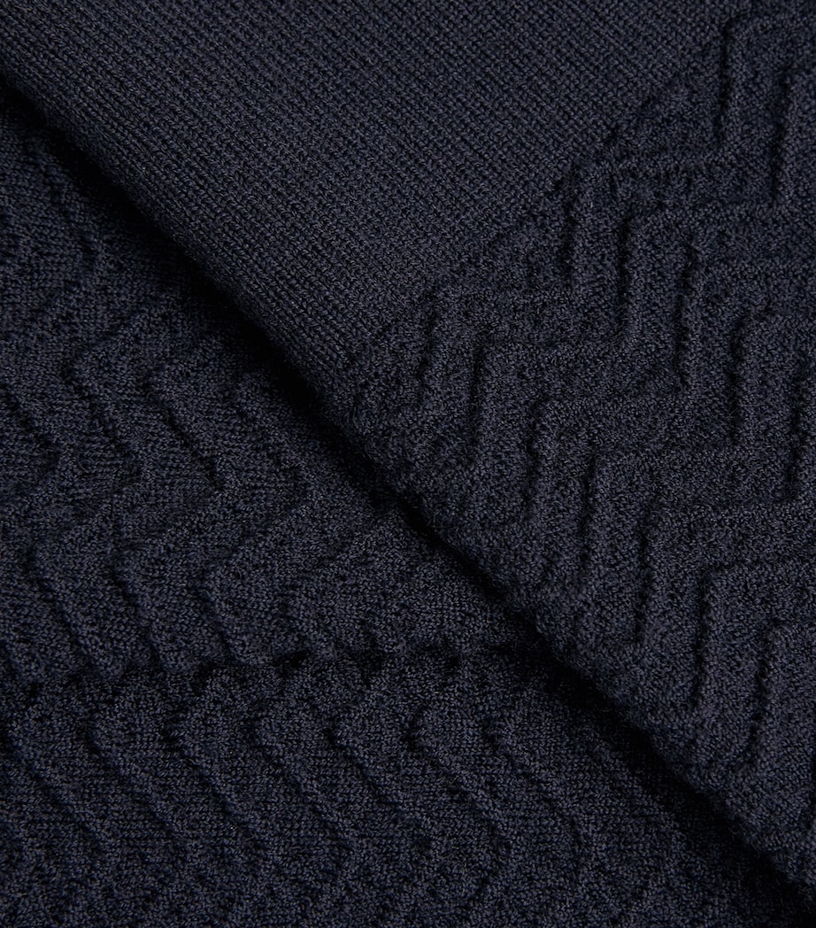 Suede Virgin Wool-Sleeve Bomber Jacket UB109 Image 5