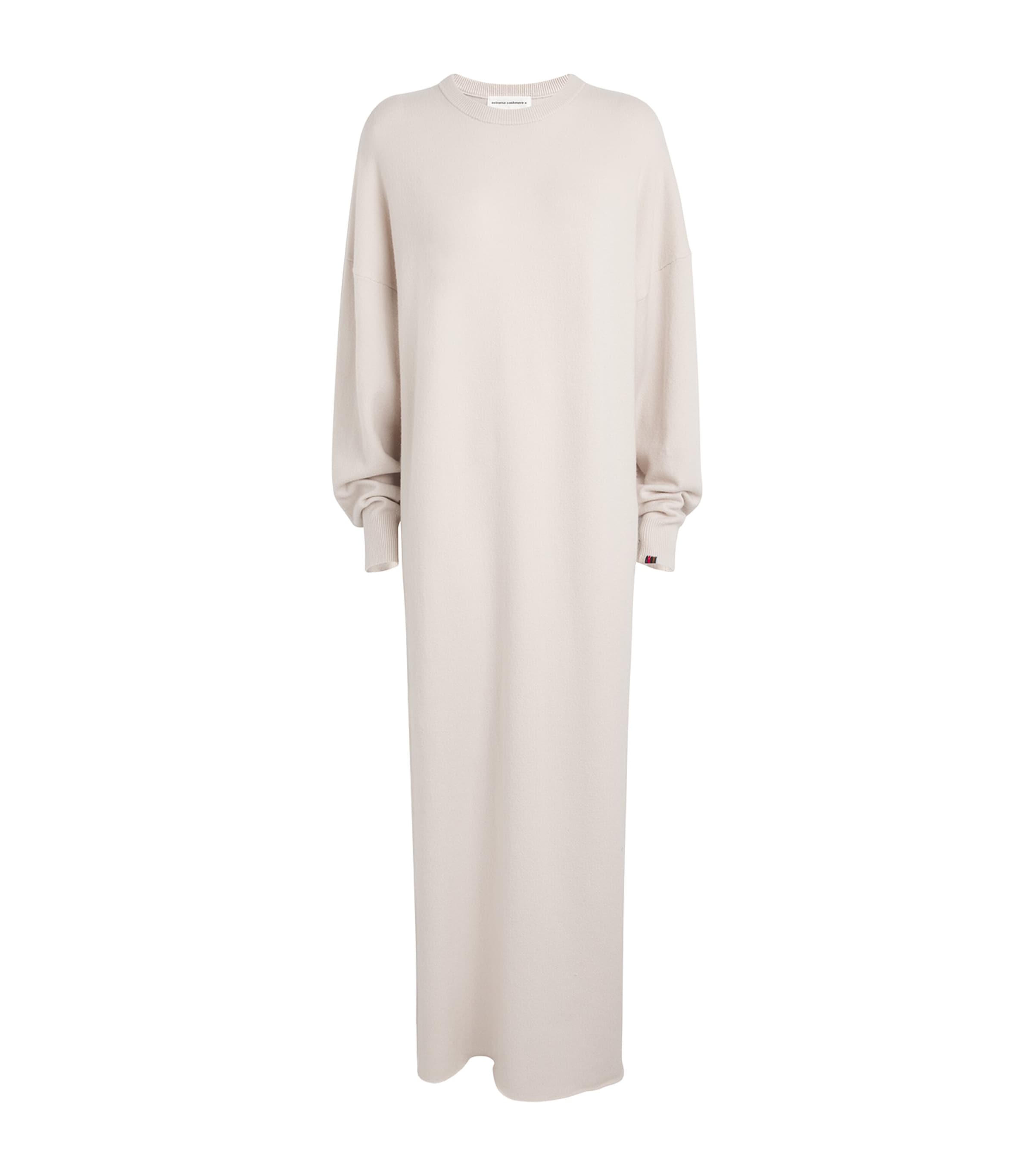 Shop Extreme Cashmere Cashmere-blend No.106 Weird Maxi Dress In Ivory