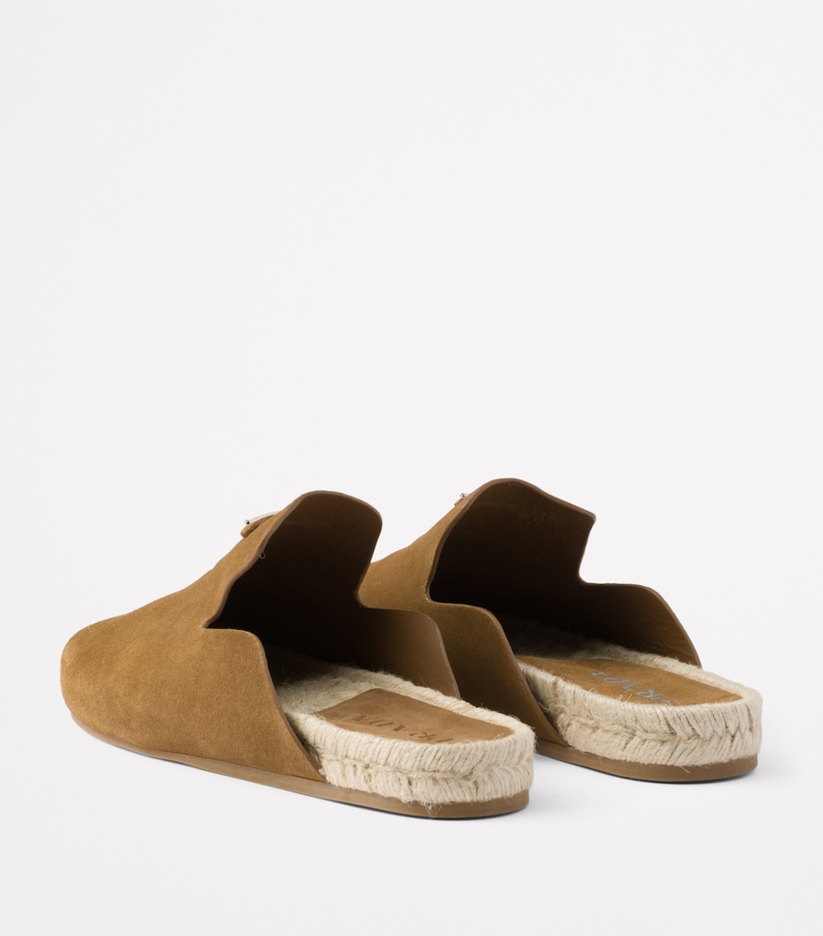 Suede Logo Mules F0401 Image 4