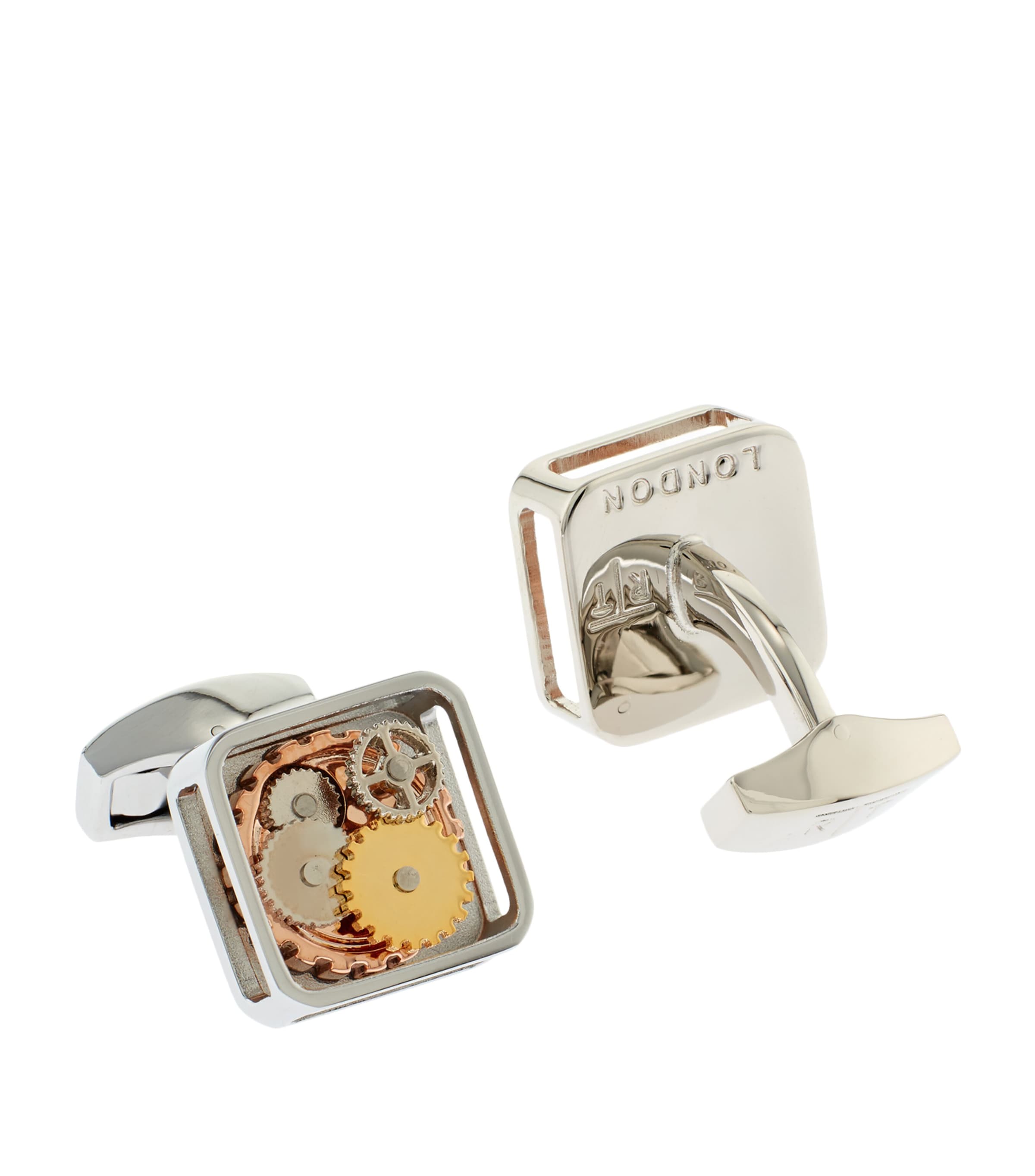 Square Gear Cufflinks SILVER SILVER Image 6