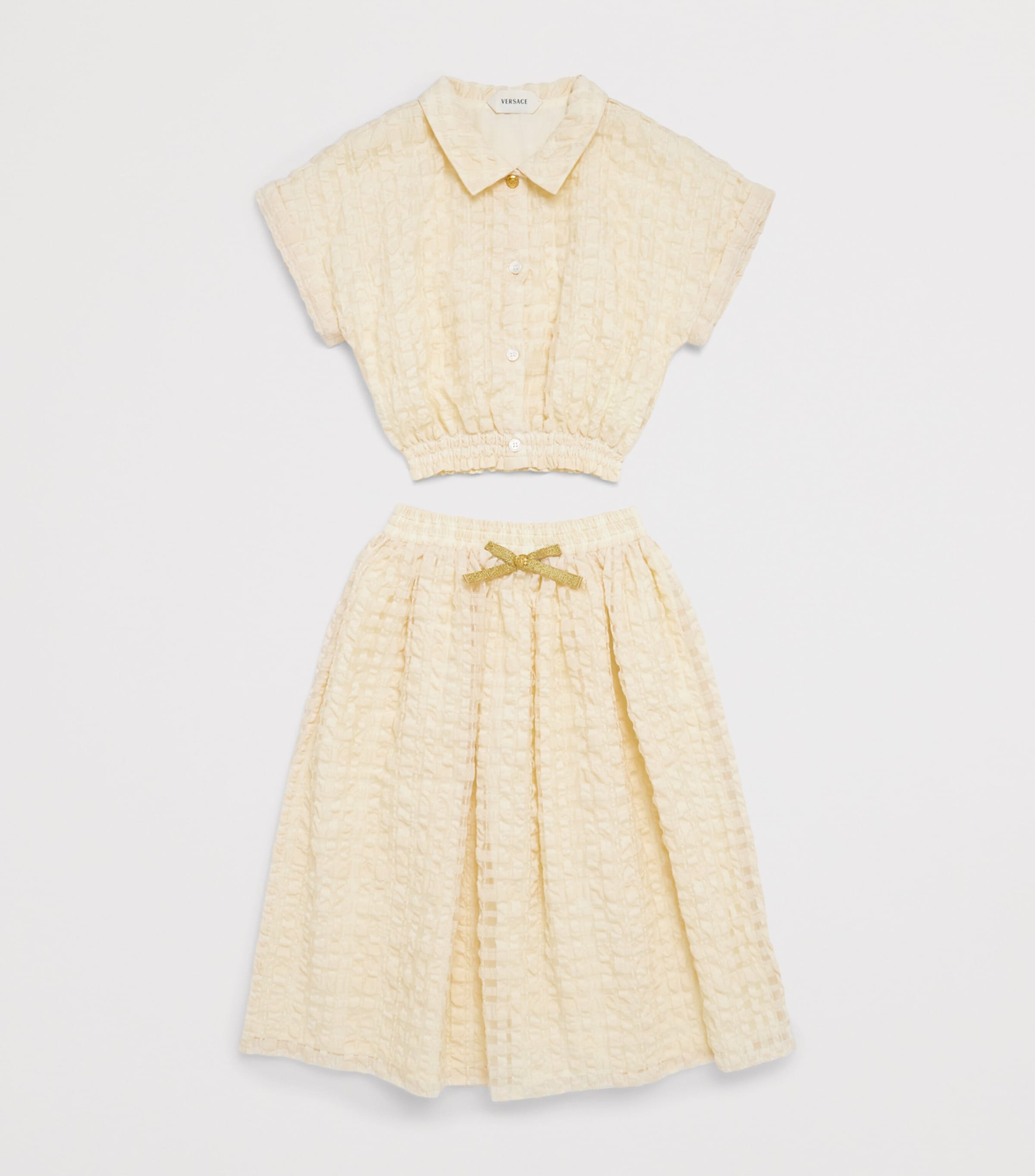 Versace Kids Organza Cloqué Shirt (4-14 Years) Image 3