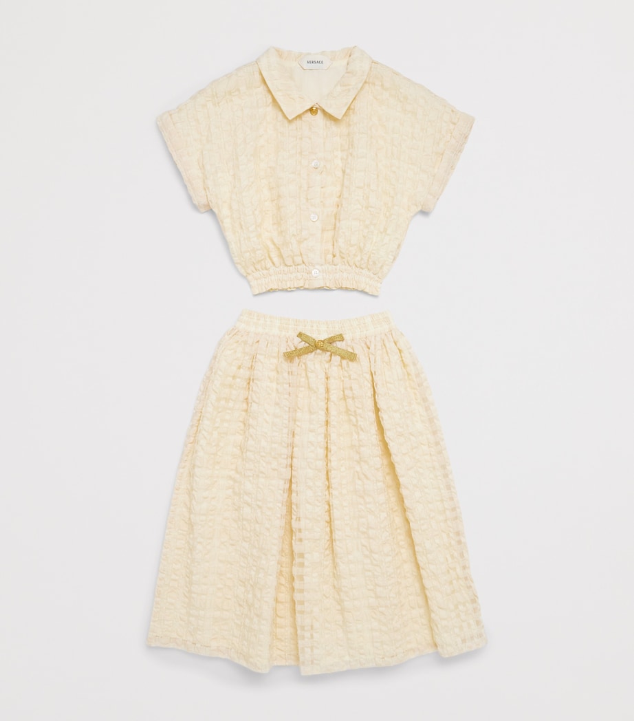 Versace Kids Organza Cloqué Shirt (4-14 Years) Image 3