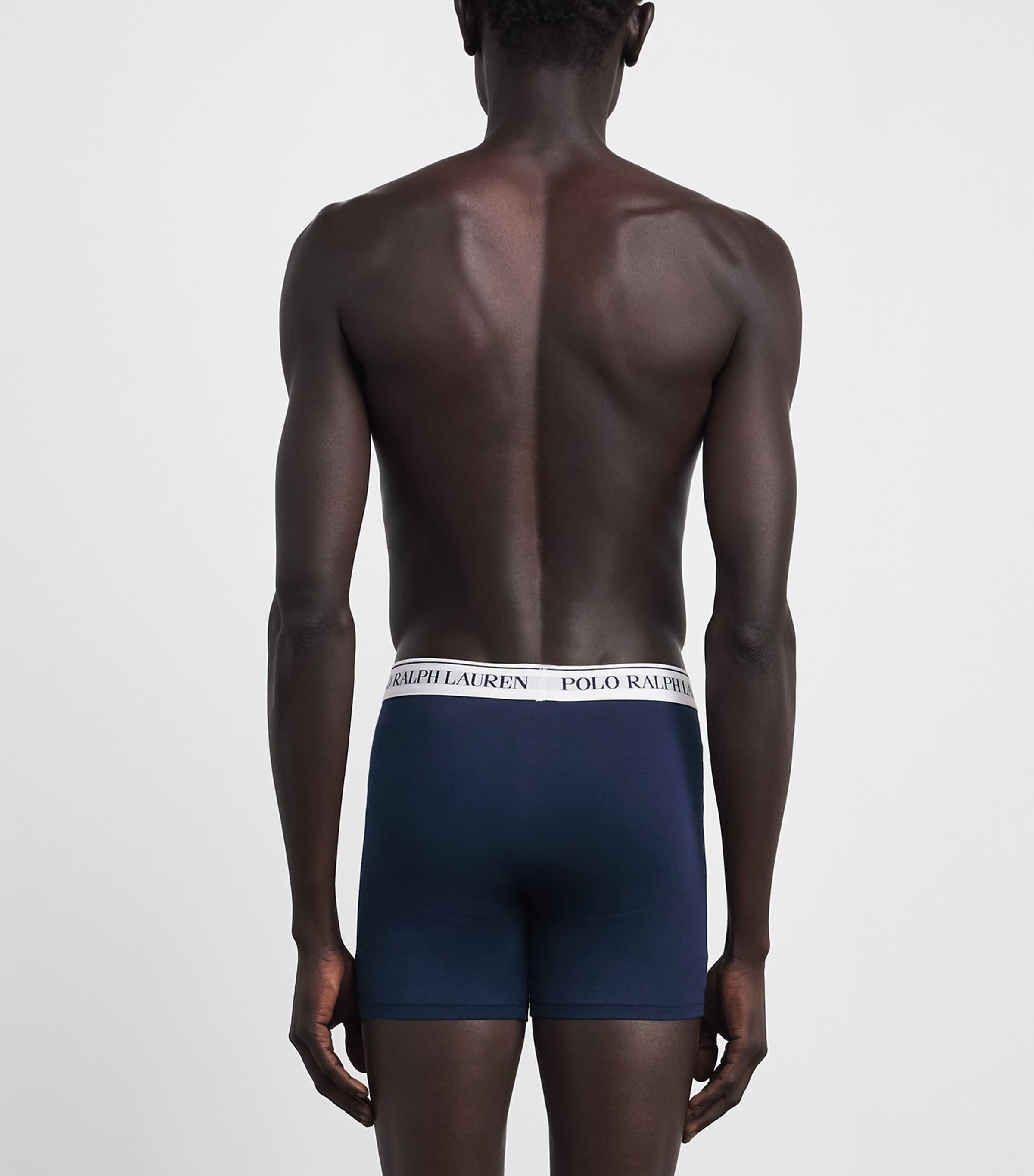 Polo Ralph Lauren Mens Stretch-Cotton Logo Boxers (Pack of 3) Nvy Wht/nvy Wht/nvy Image 3