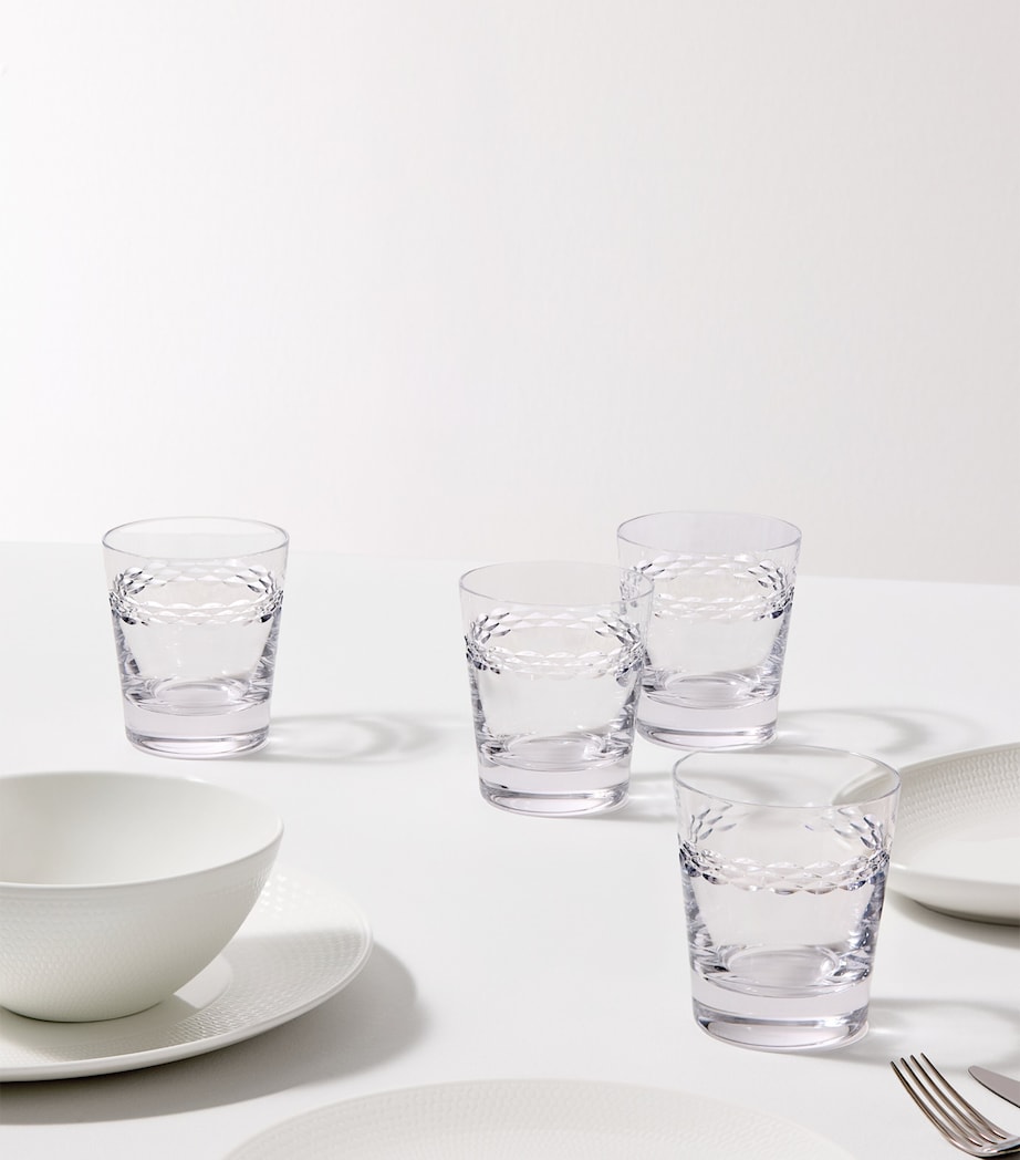 Set of 4 Crystal Neo Tumblers (310ml) CLEAR Image 2