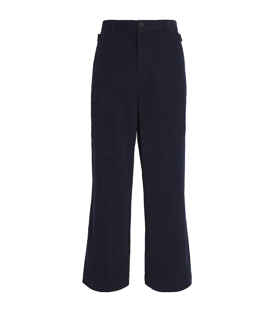 Cotton Corduroy Trousers NAVY Image 1