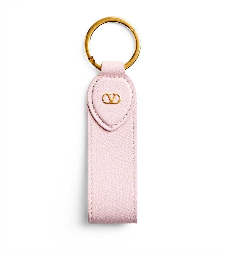 Leather VLogo Keychain 16Q Image 1