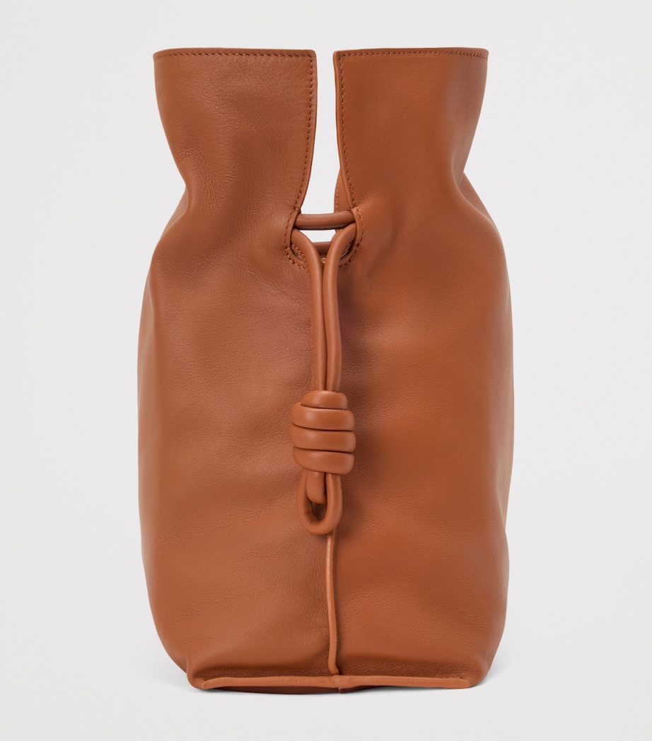 Large Leather Flamenco Shoulder Bag SQUIRREL Image 5