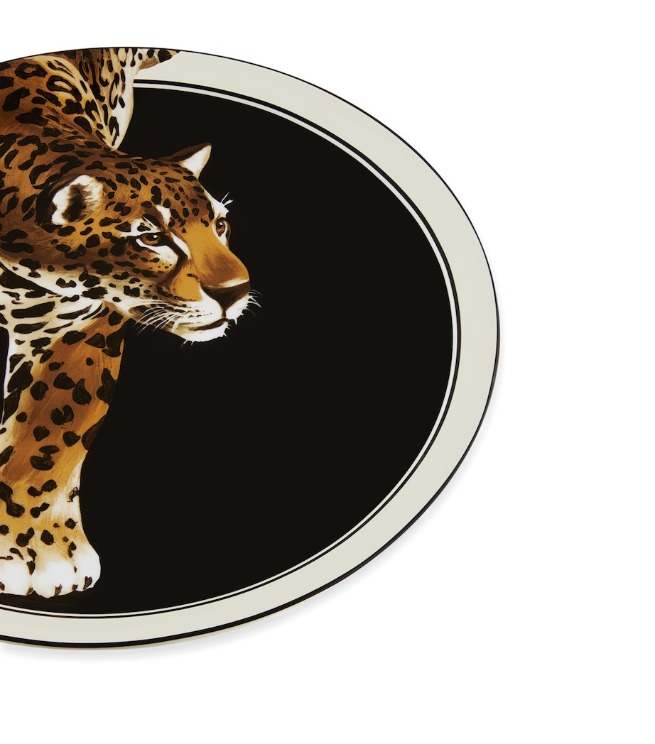 Porcelain Leopard Serving Plate (40.5cm) UL005LEOPARDO F.DO N Image 4