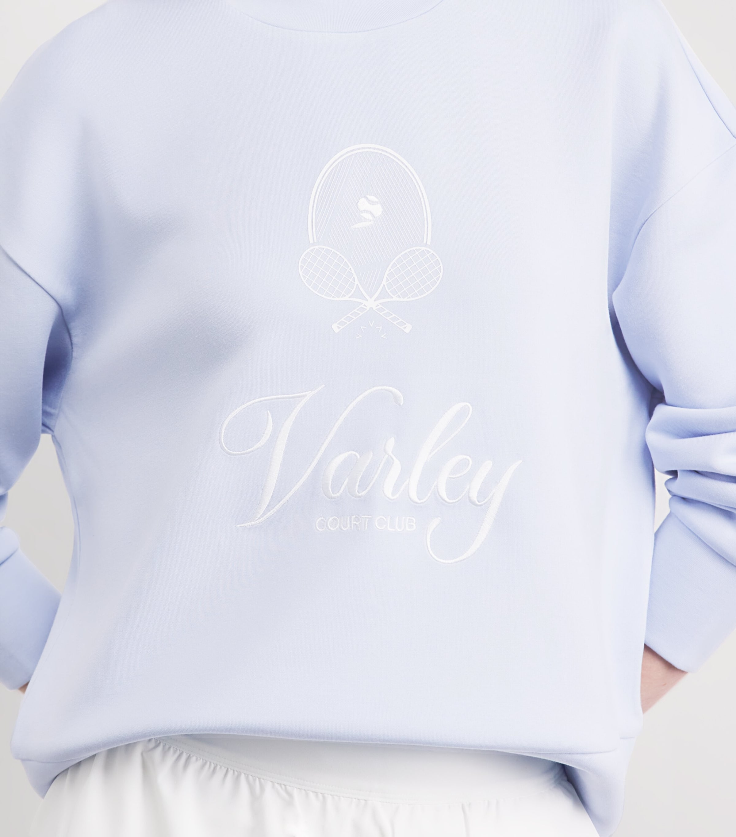 Varley Womens DoubleSoft Rasco Namesake Sweatshirt Xenon Blue Image 3