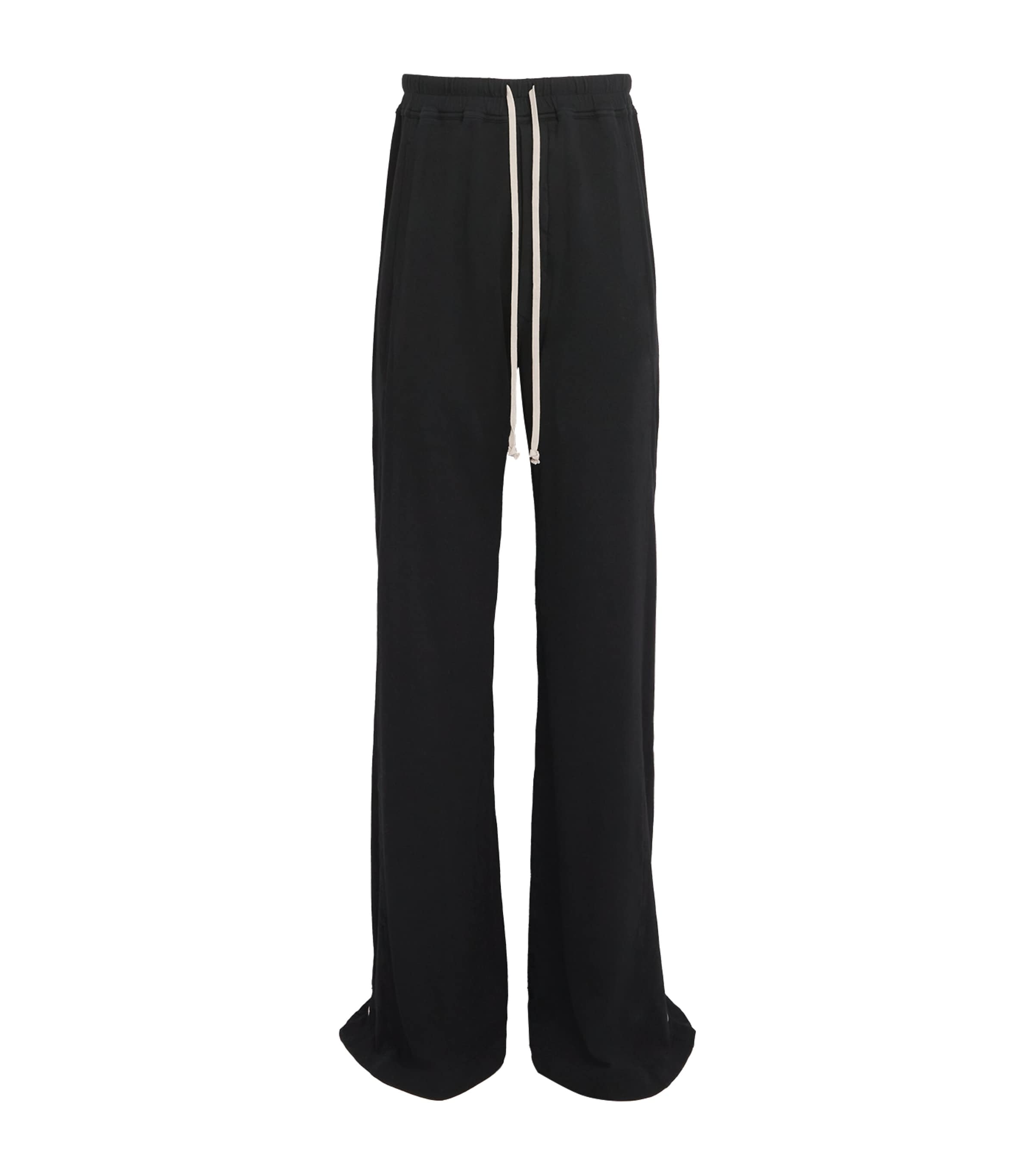 Rick Owens Cotton Pusher Trousers In Black