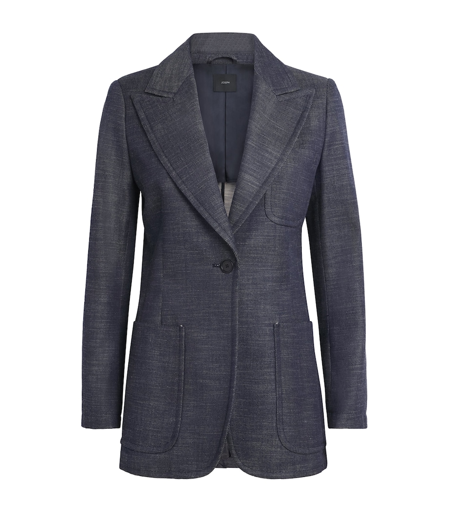 Cassini Denim Blazer COBALT Image 1