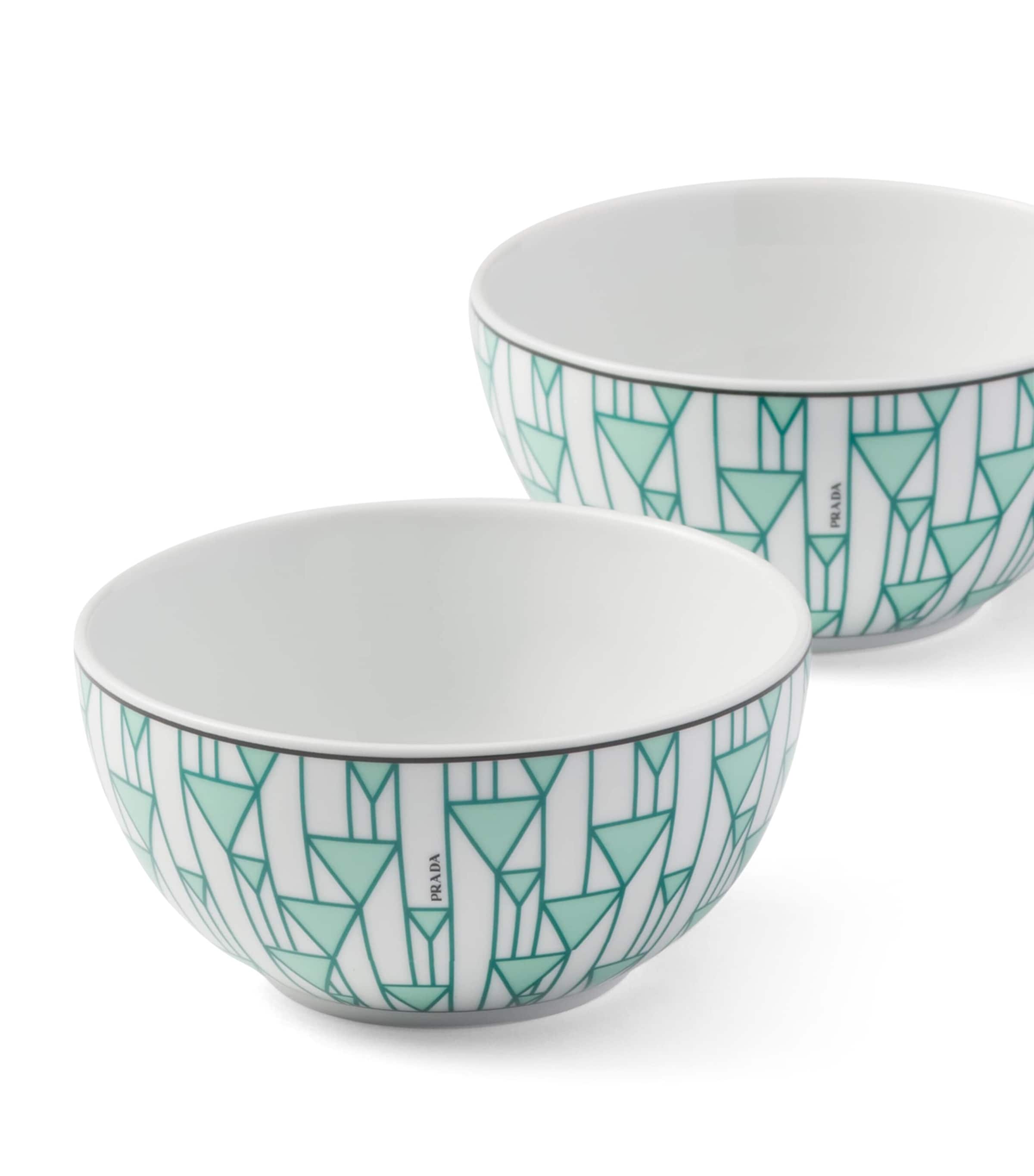 Set of 2 Porcelain Rice Bowls F0HM1 Image 2