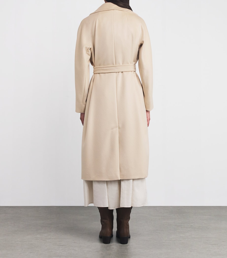 Virgin Wool Belted Coat IVORY Image 4