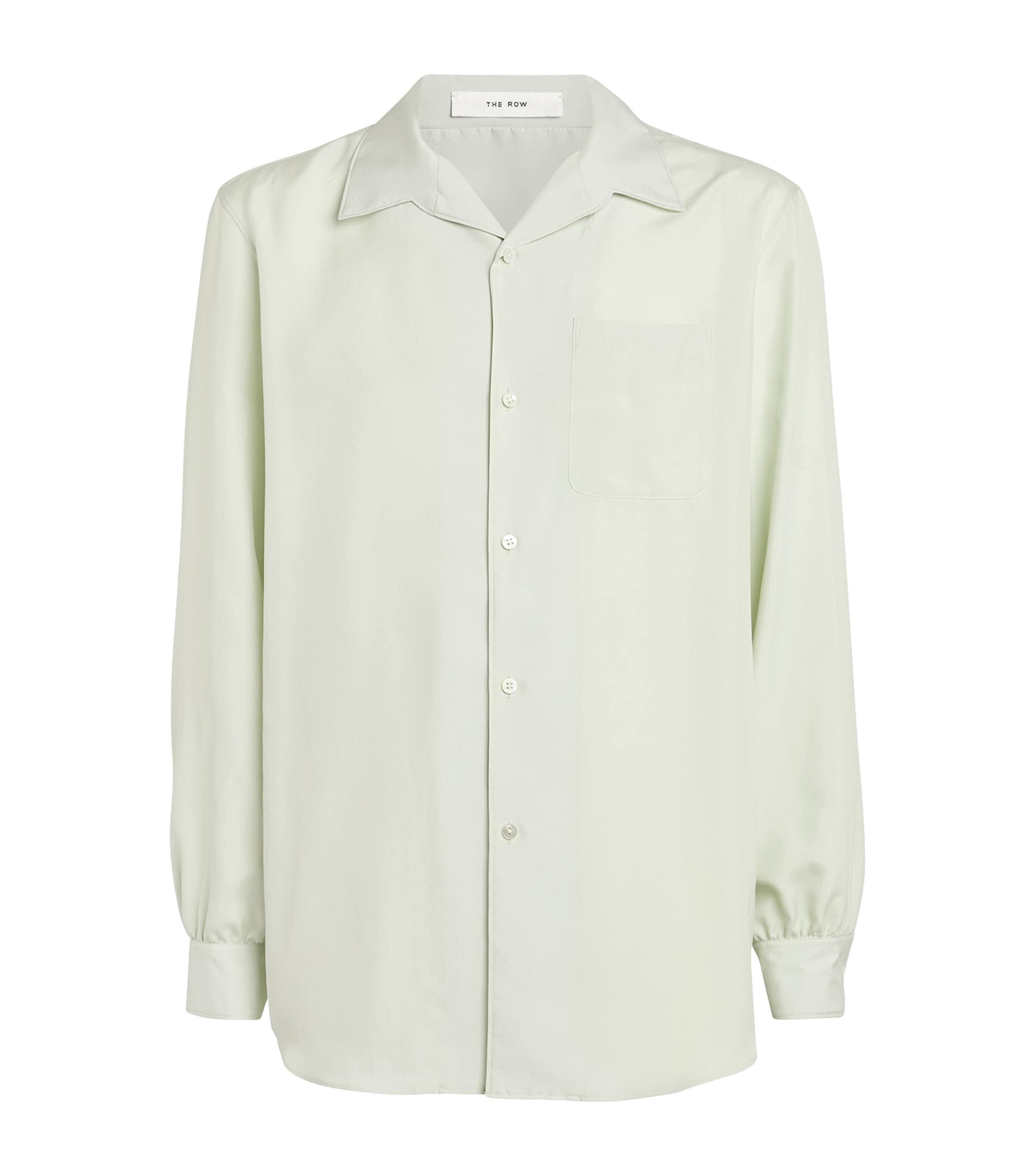 The Row Kiton Silk Shirt In White