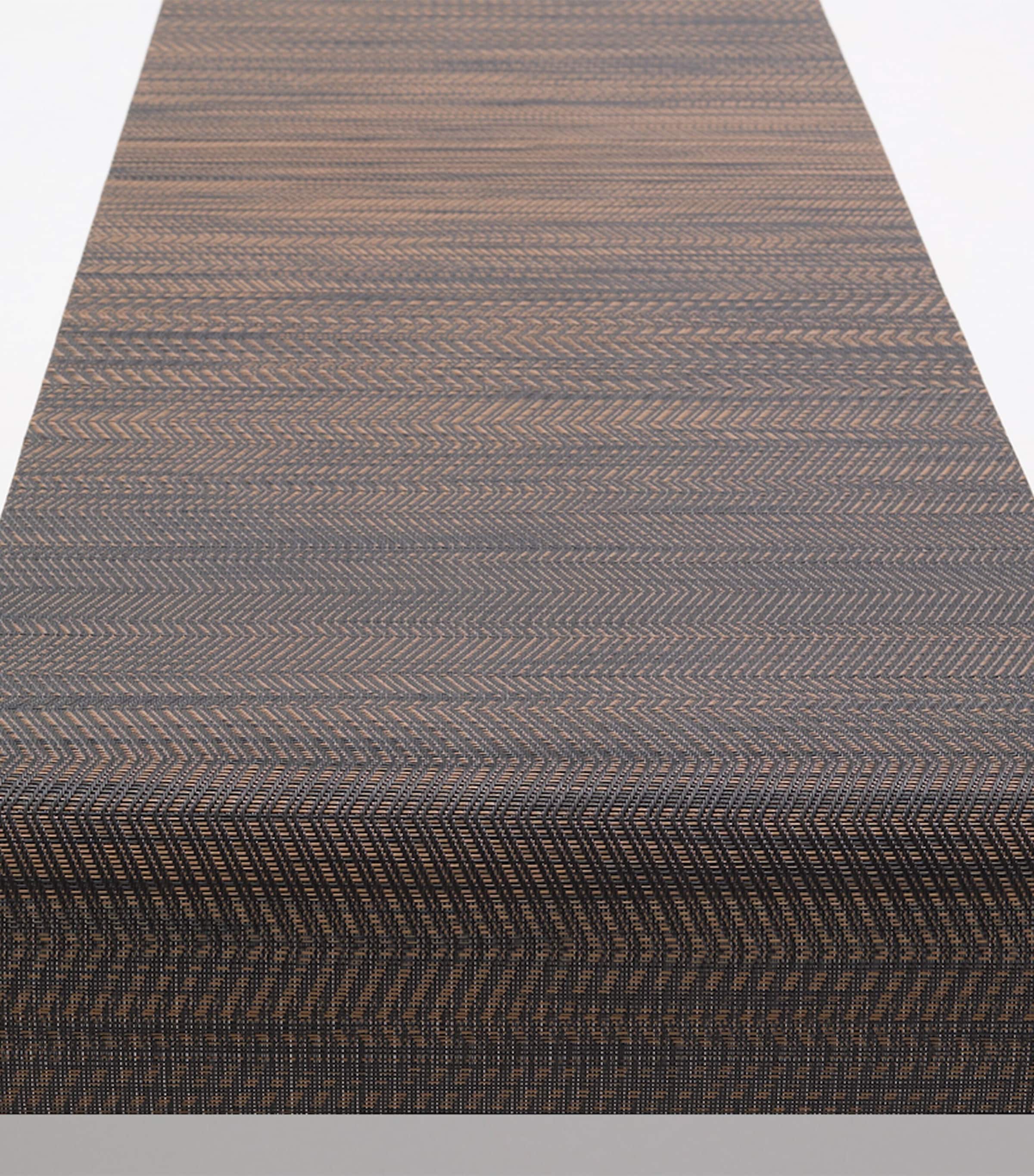 Chilewich Terrastrand Wave Table Runner In Brown
