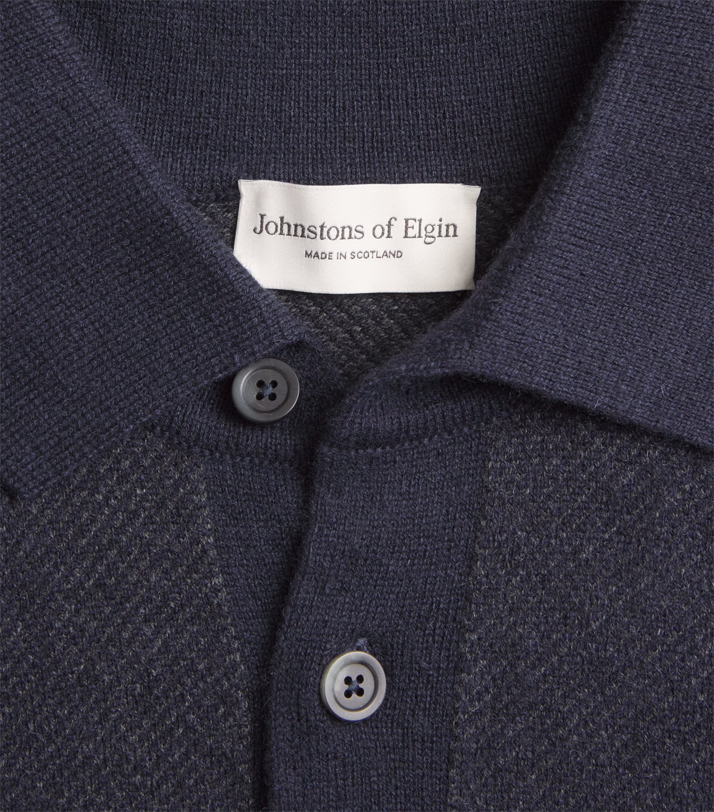 Cashmere Tweel Polo shirt Q25937 NAVY CHARC Image 5