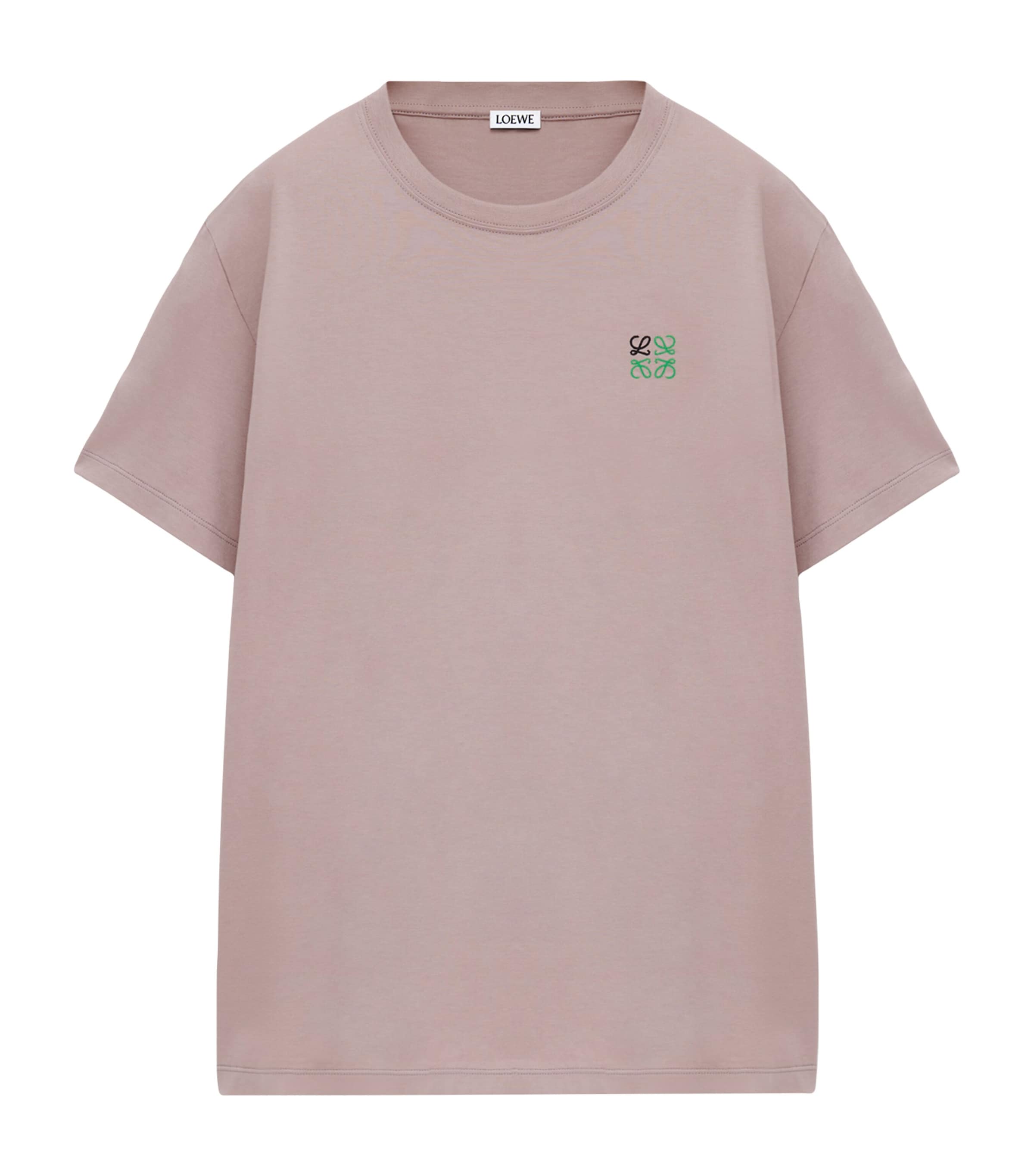 Cotton Anagram T-Shirt LIGHT PINK Image 1