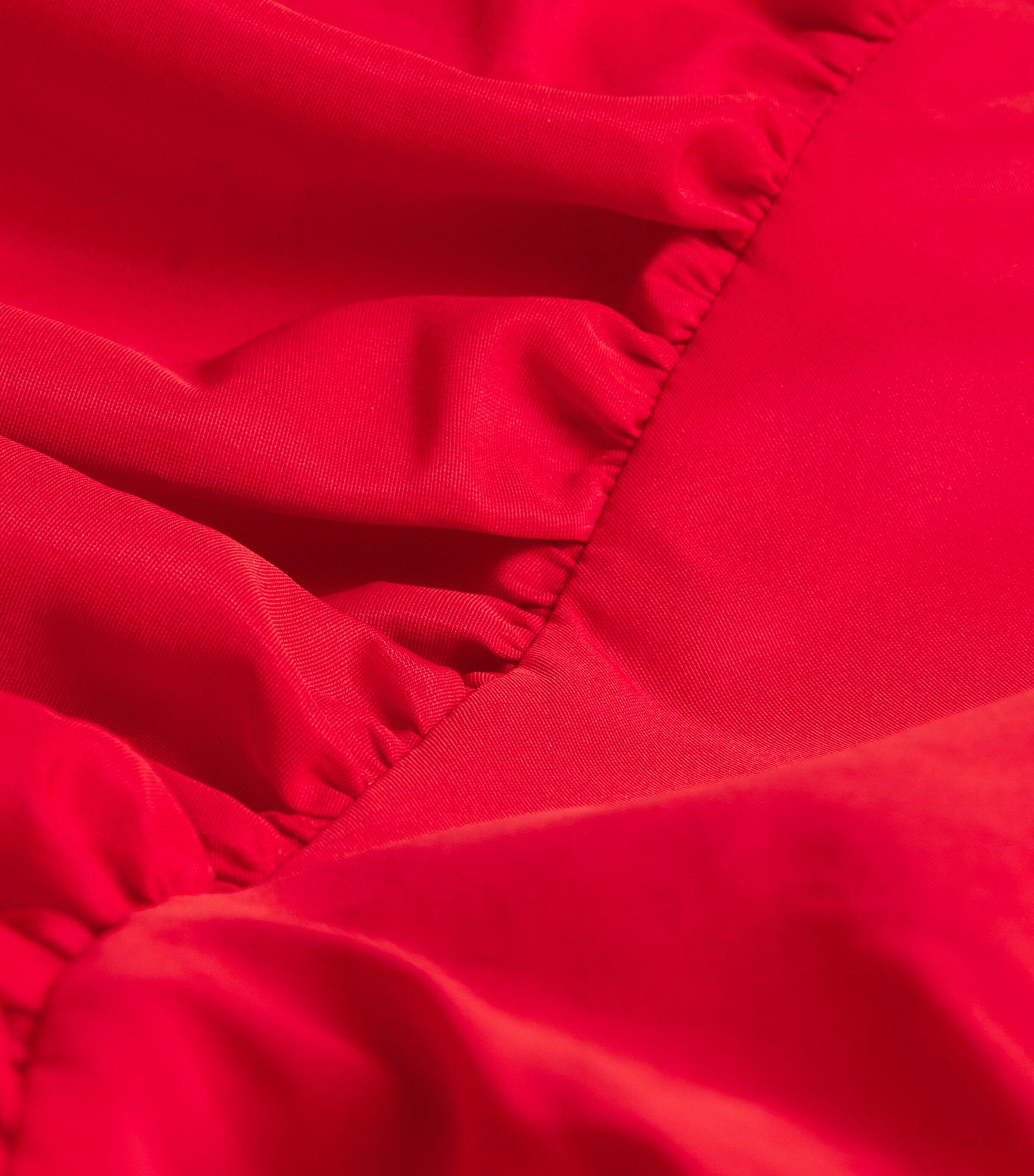 Patou Womens One-Shoulder Bubble Mini Dress Lipstick Red Image 5