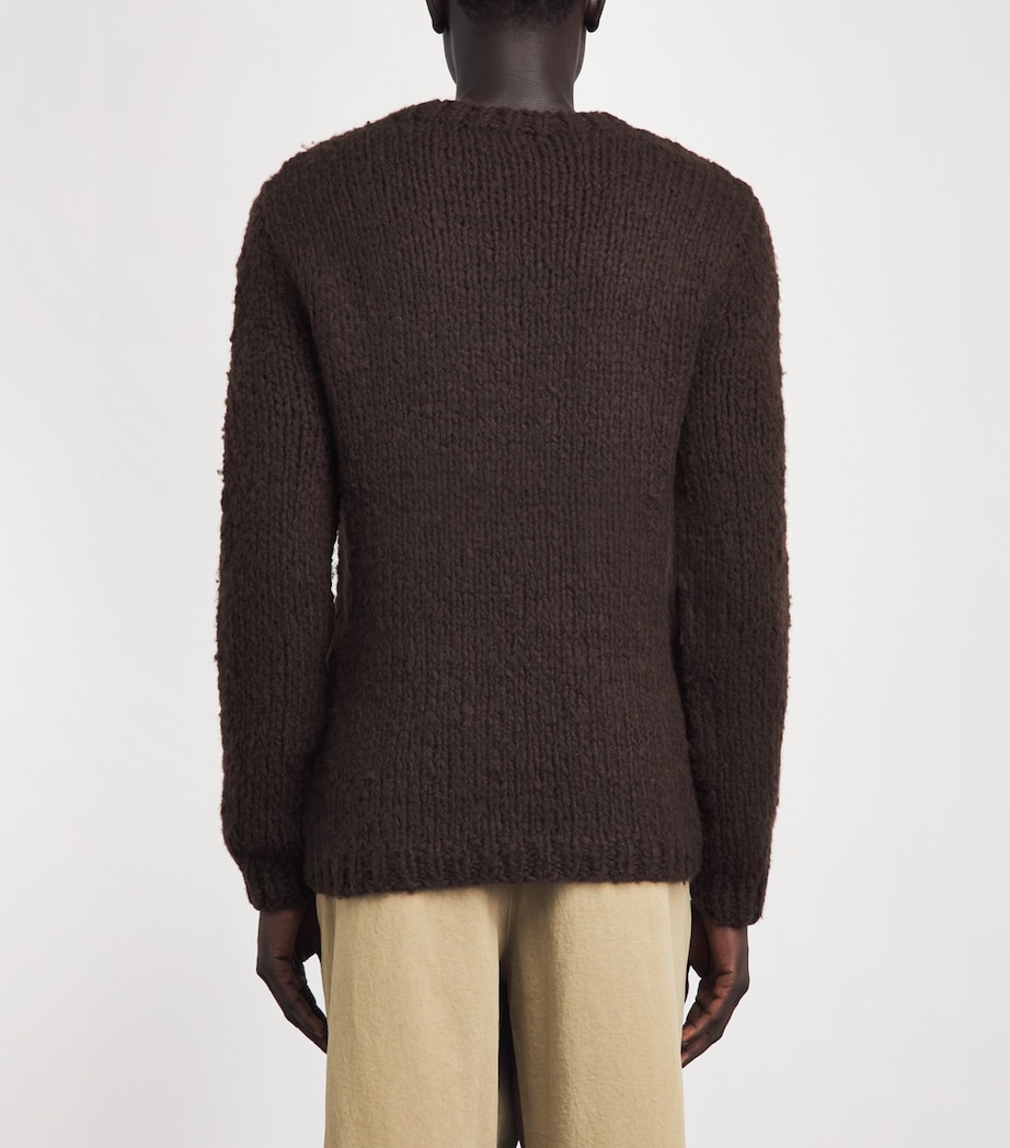Gabriela Hearst Mens Cashmere Lawrence Sweater Chocolate Image 5