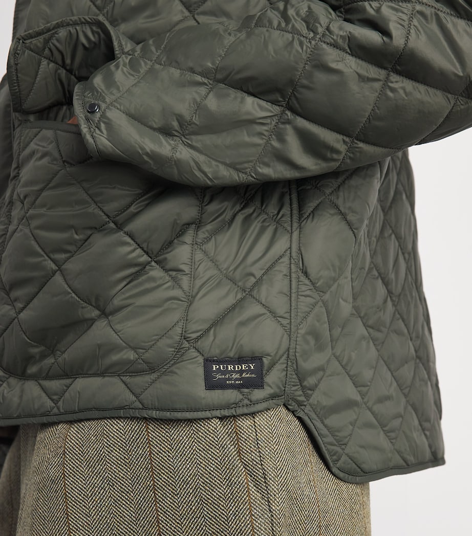 Purdey Mens Tweed Stripe Yorkshire Field Coat Cairn Tweed Image 8