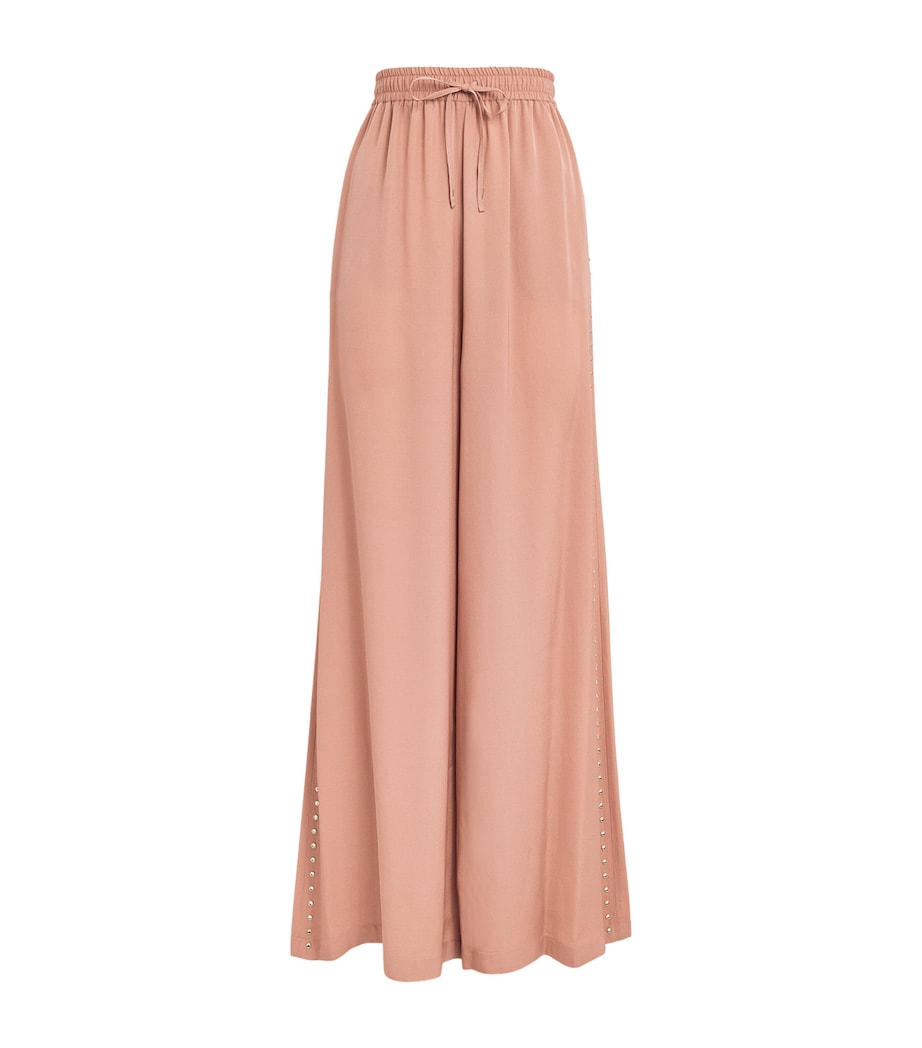 Stella McCartney Womens Rose Collection Embellished Trousers Dusty Rose Image 1