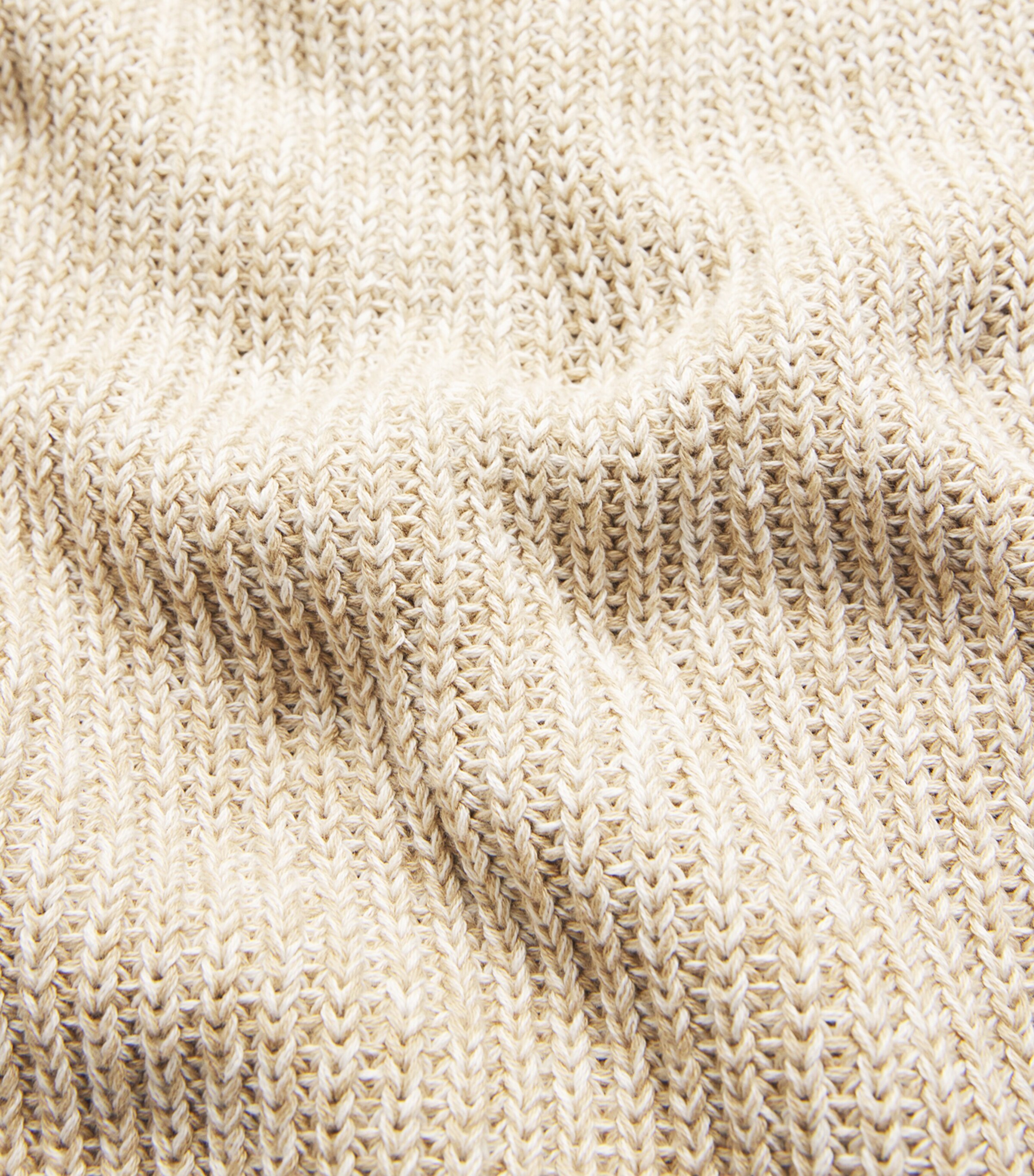 Officine Generale Mens Organic Cotton Sweater Ecru/khaki Image 5