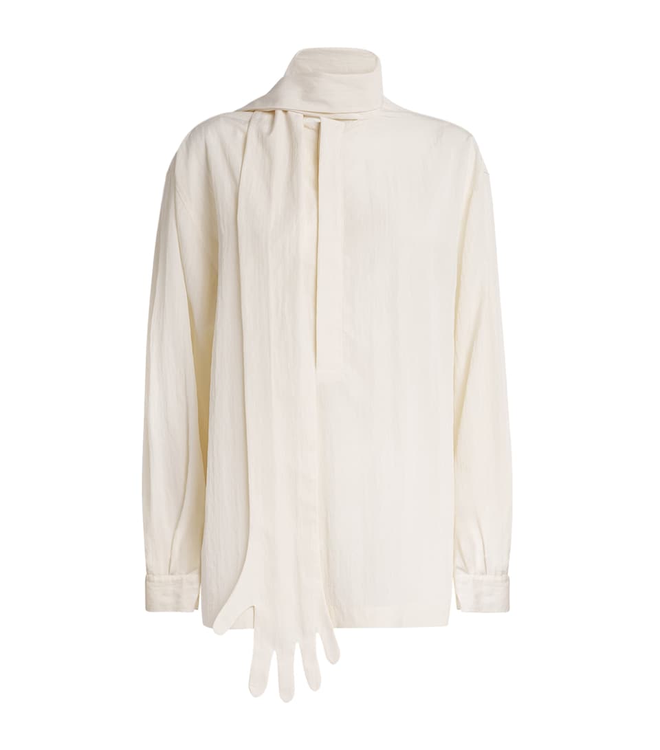 Glove Scarf Blouse