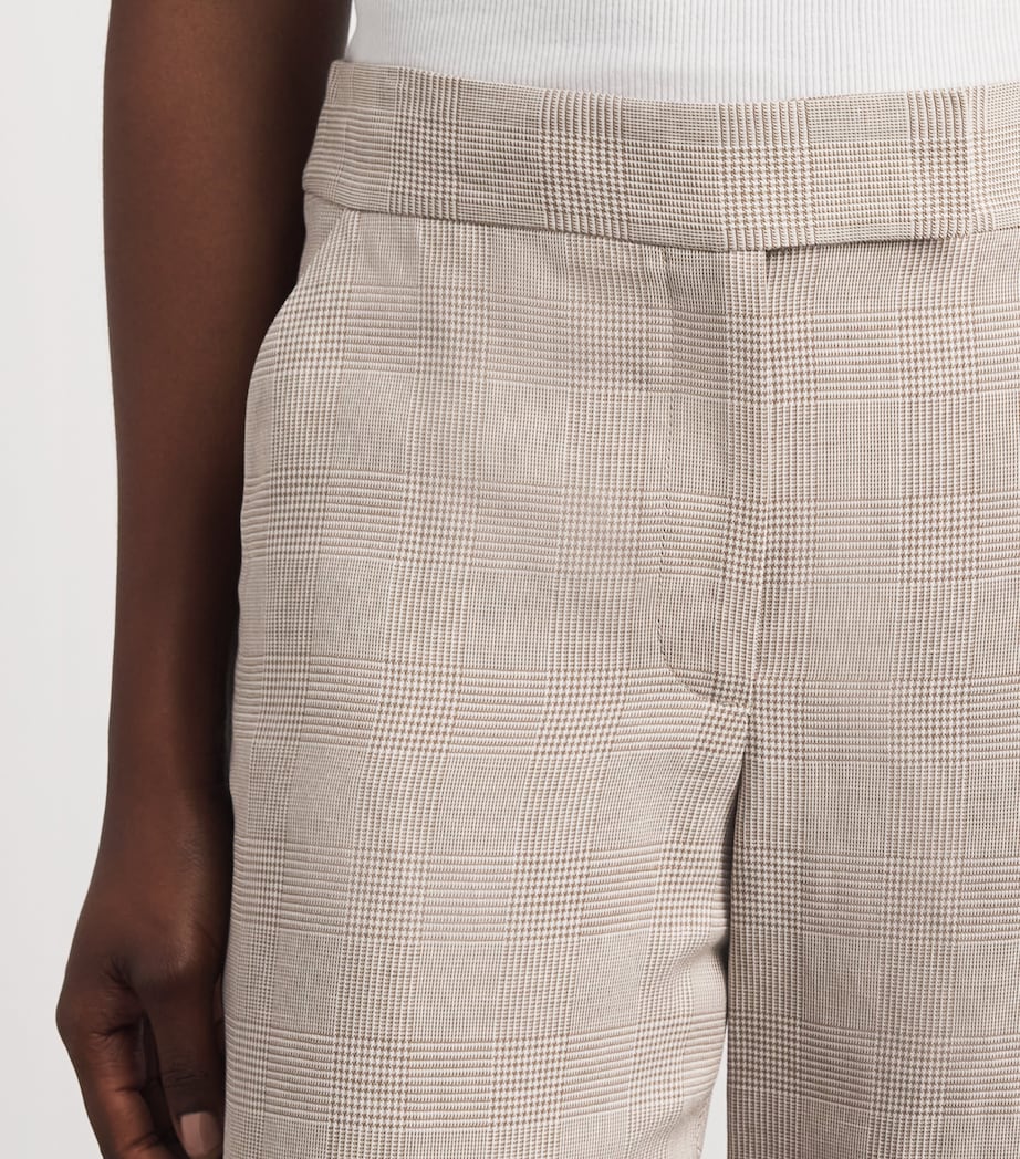 Veronica Beard Womens Plaid Broderick Trousers Acorn/dove Image 3