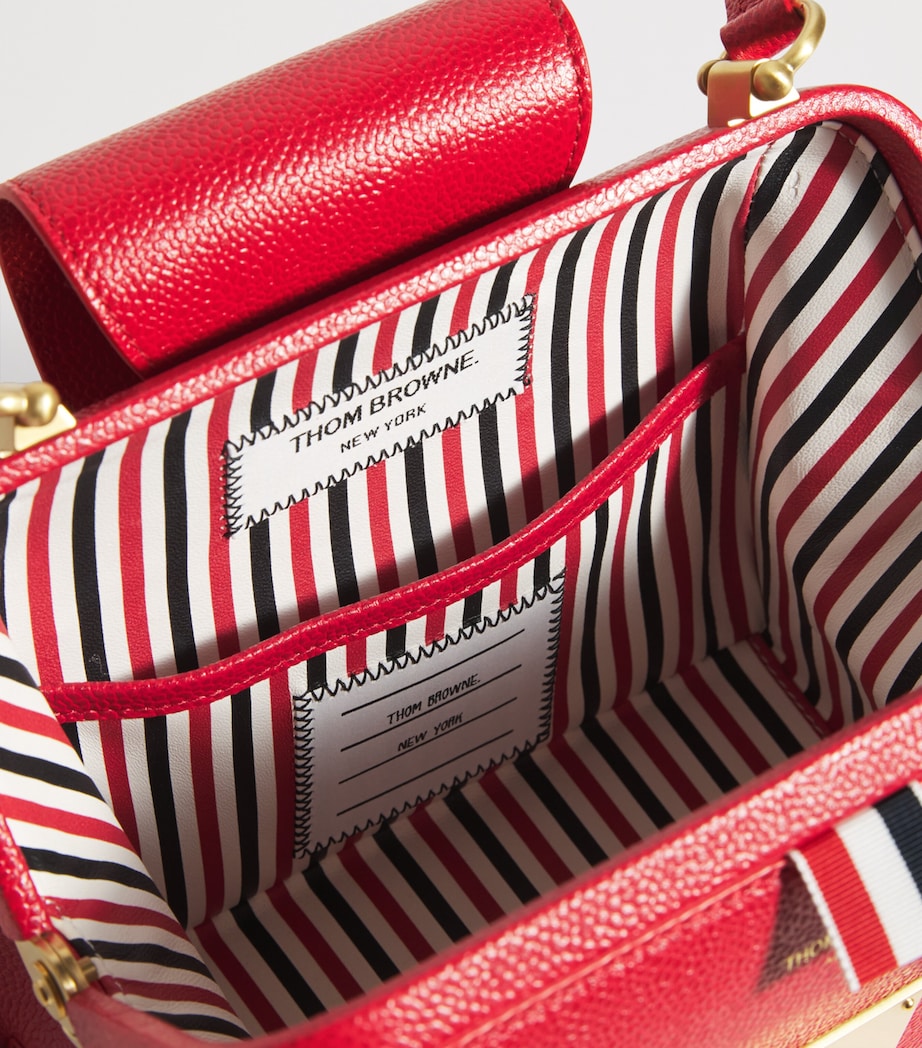 Leather Mrs. Thom Triangle Shoulder Bag RED Image 4