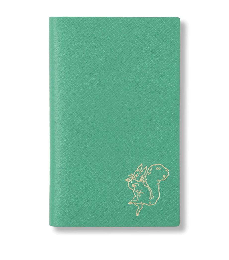 Smythson x Peter Rabbit Panama Leather Notebook Sherbet Image 1