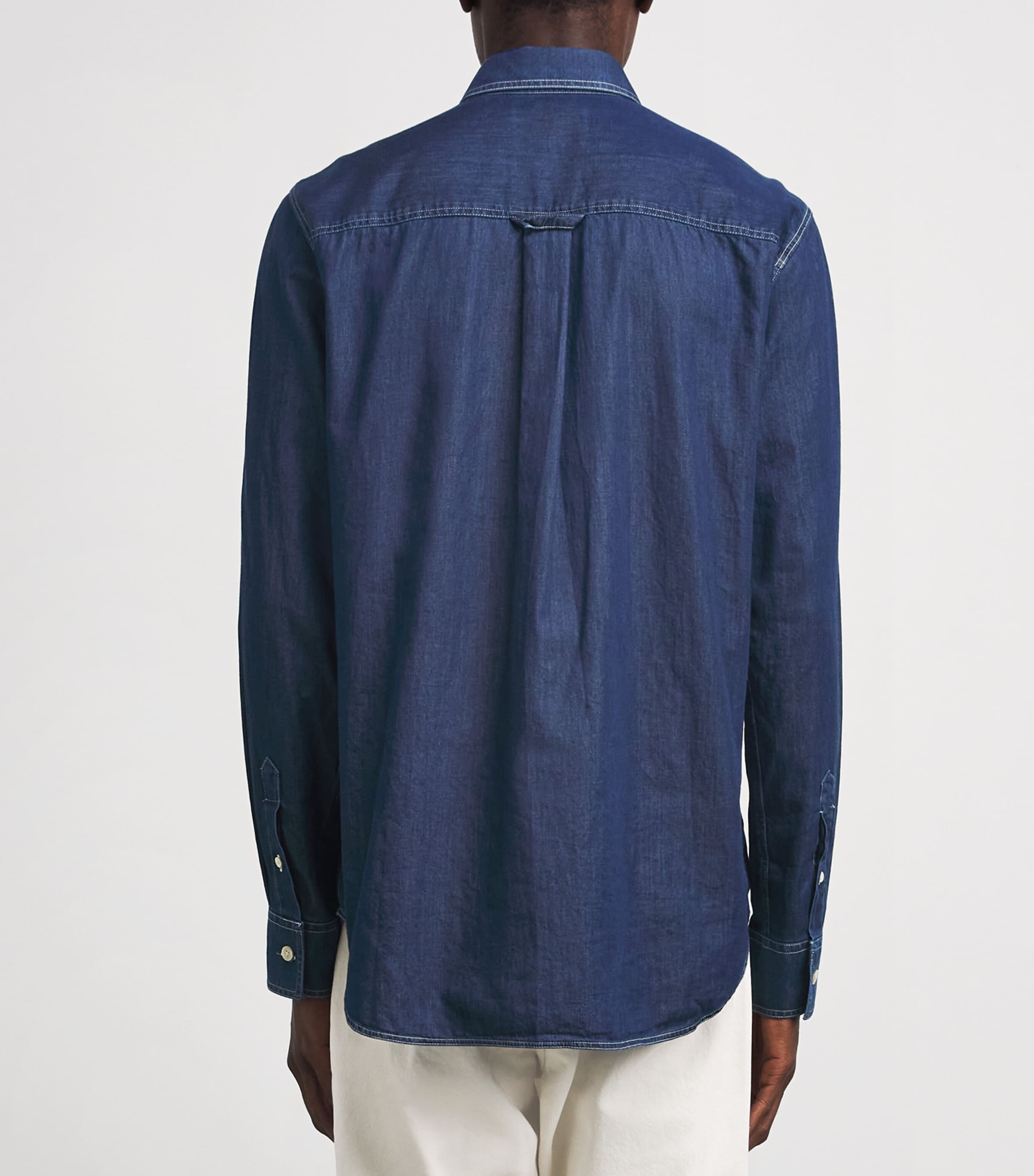 NN.07 Mens Colby Denim Shirt Medium Indigo Image 5
