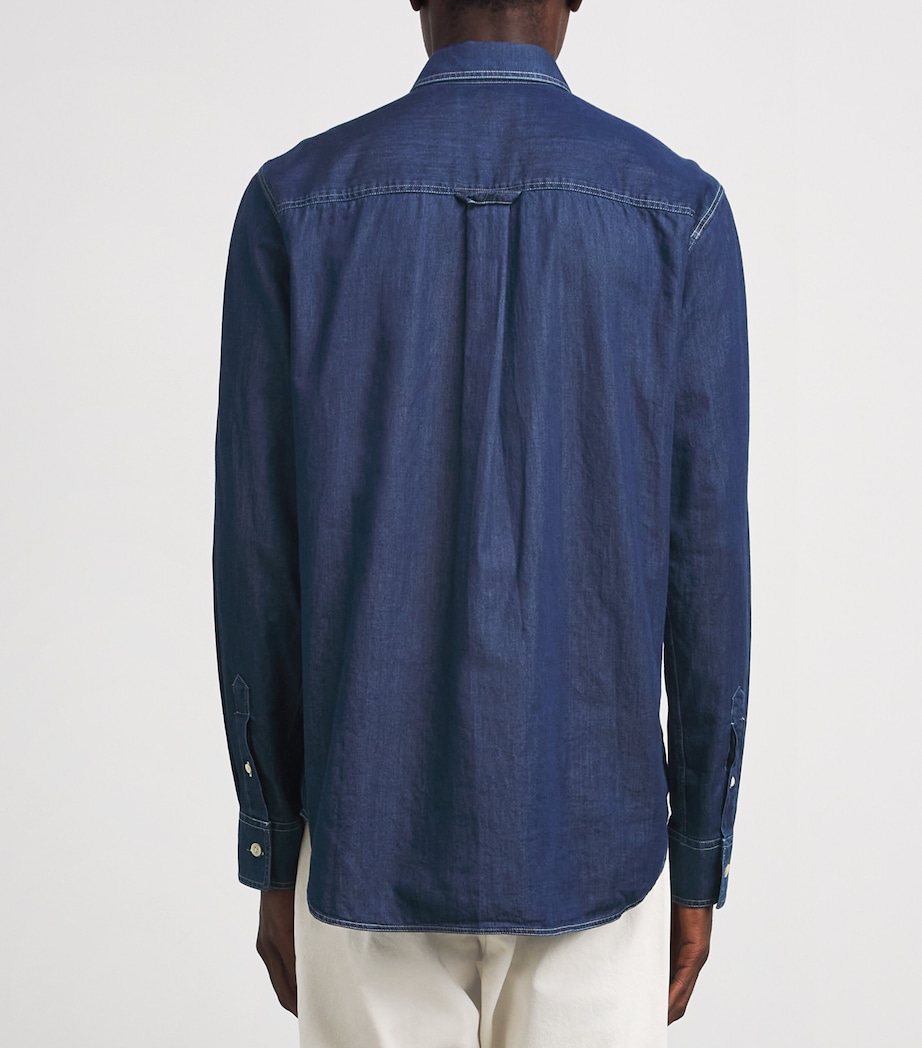 NN.07 Mens Colby Denim Shirt Medium Indigo Image 5