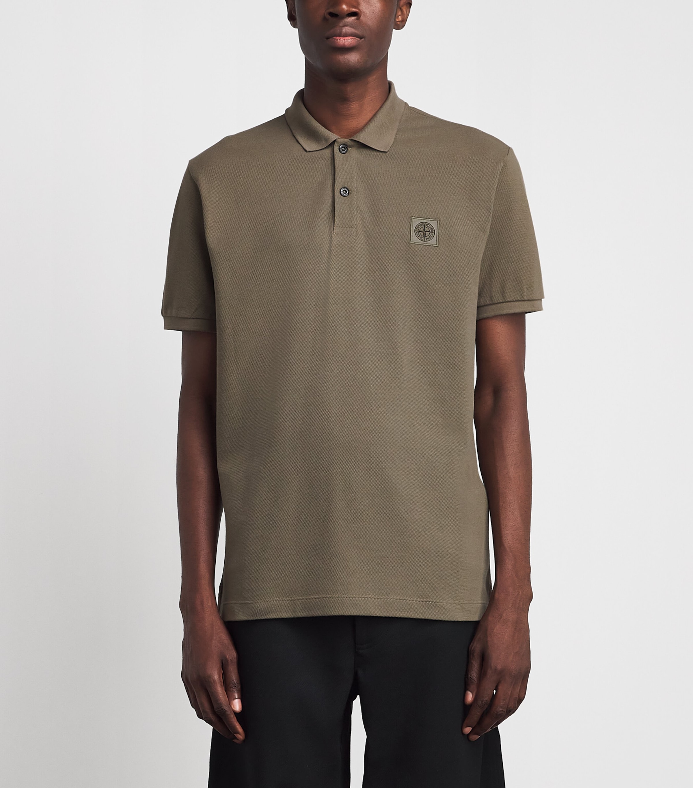 Stone Island Mens Organic Cotton Ghost Polo Shirt Image 4