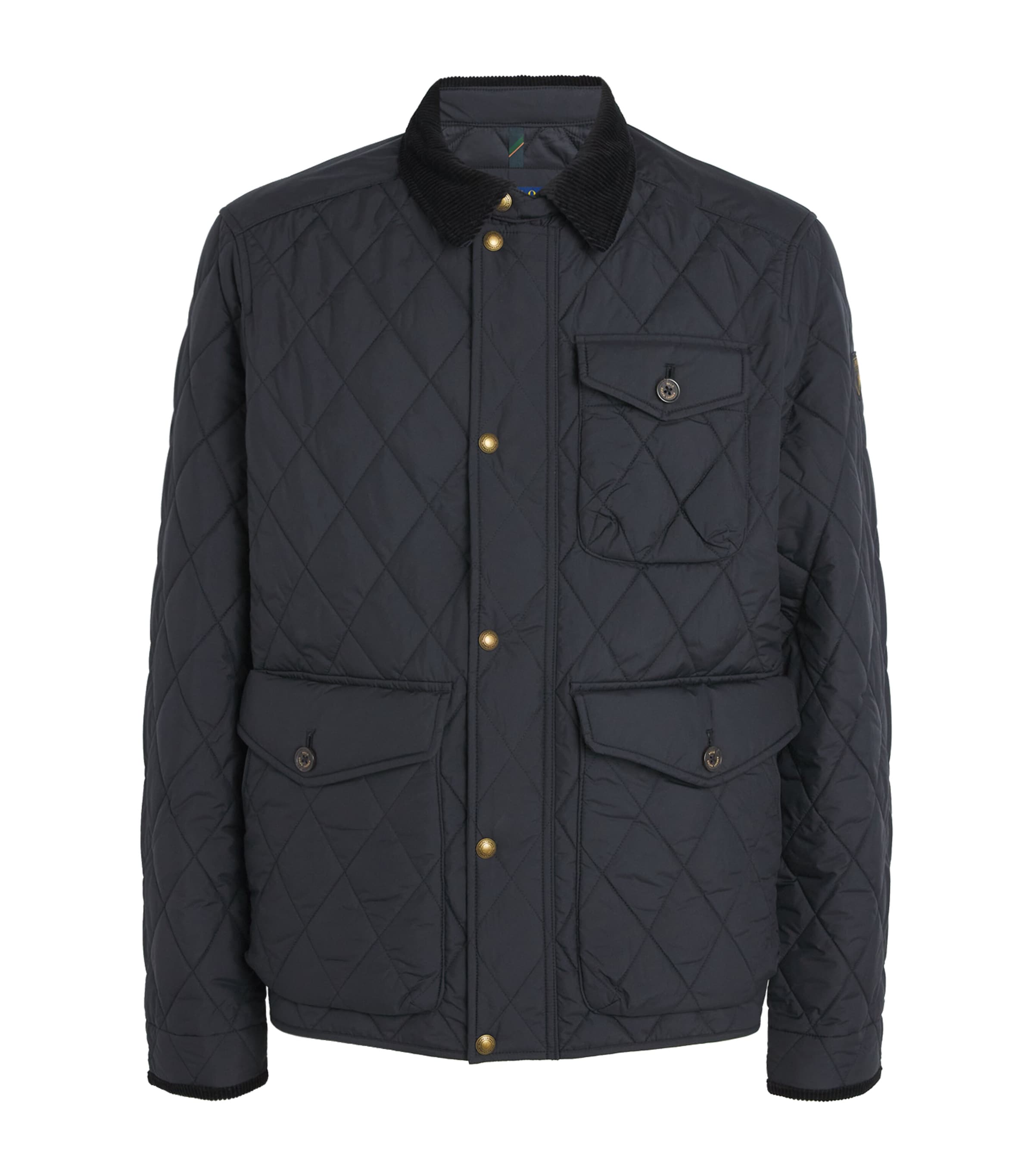 Polo Ralph Lauren Mens Water-Repellent Quilted Beaton Jacket Black Image 1