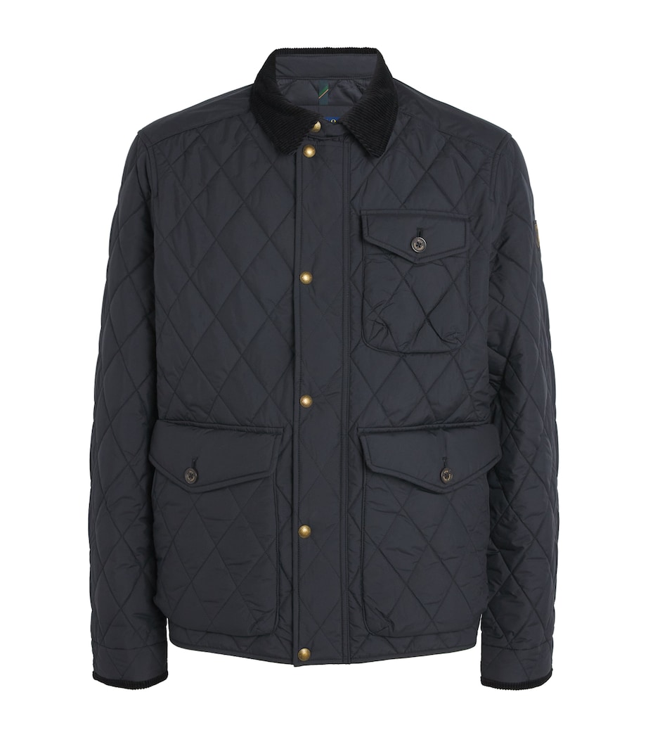 Water-Repellent Quilted Beaton Jacket BLACK Image 1