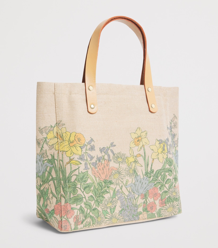 Small Canvas Easter Market Tote Bag CREAM Image 2