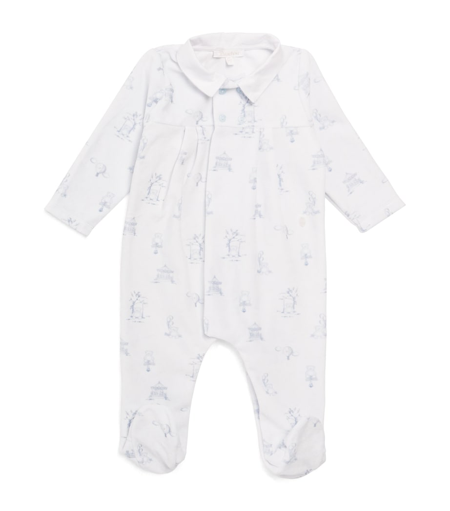 Cotton-Blend Printed All-In-One (0-24 Months) B0066 Image 1