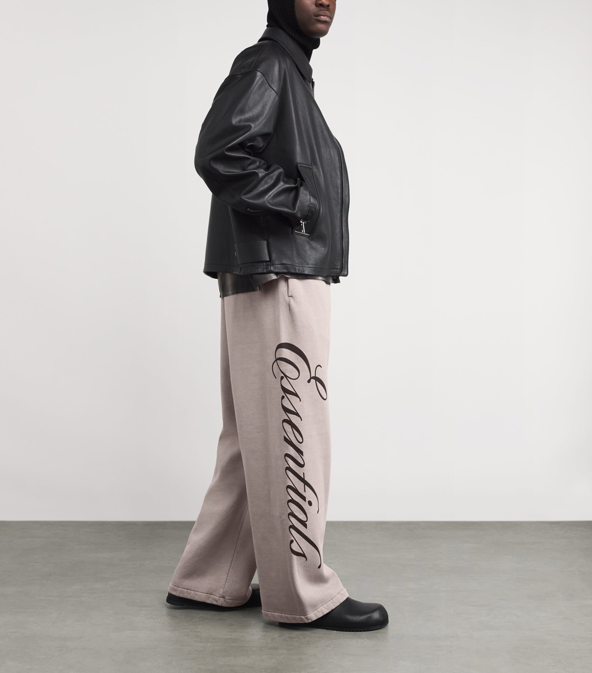 Cotton Fleece Sweatpants SMOKE GREY Image 2