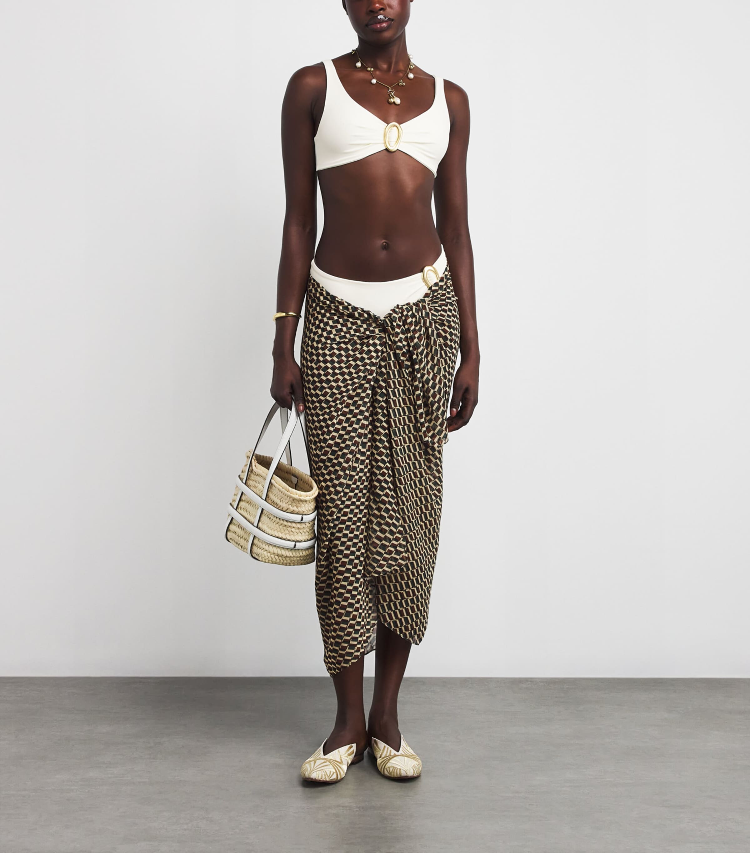 High-Rise Samoa Bikini Bottoms IVORY Image 2