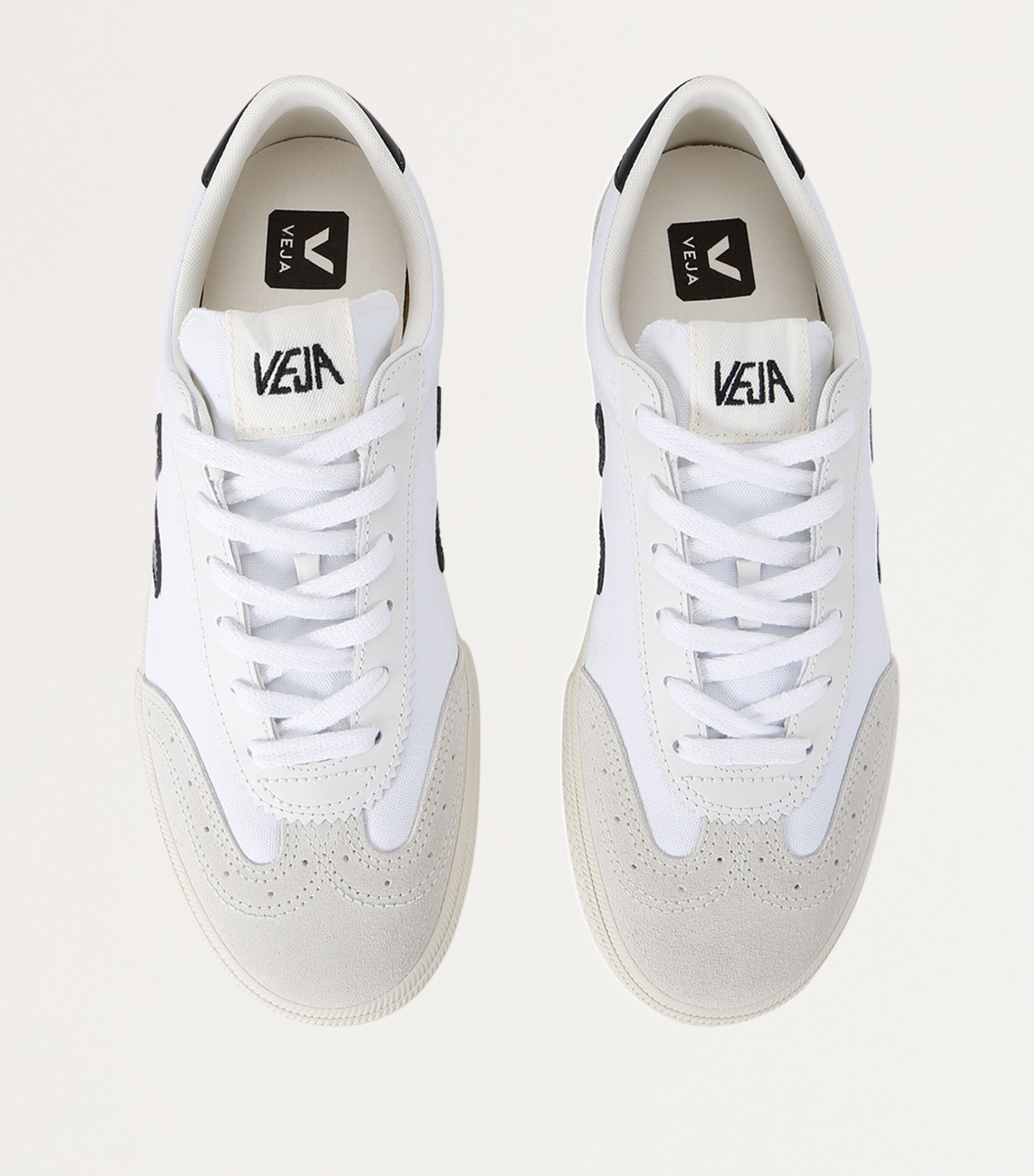 Canvas Volley Sneakers WHITE/BLK Image 4