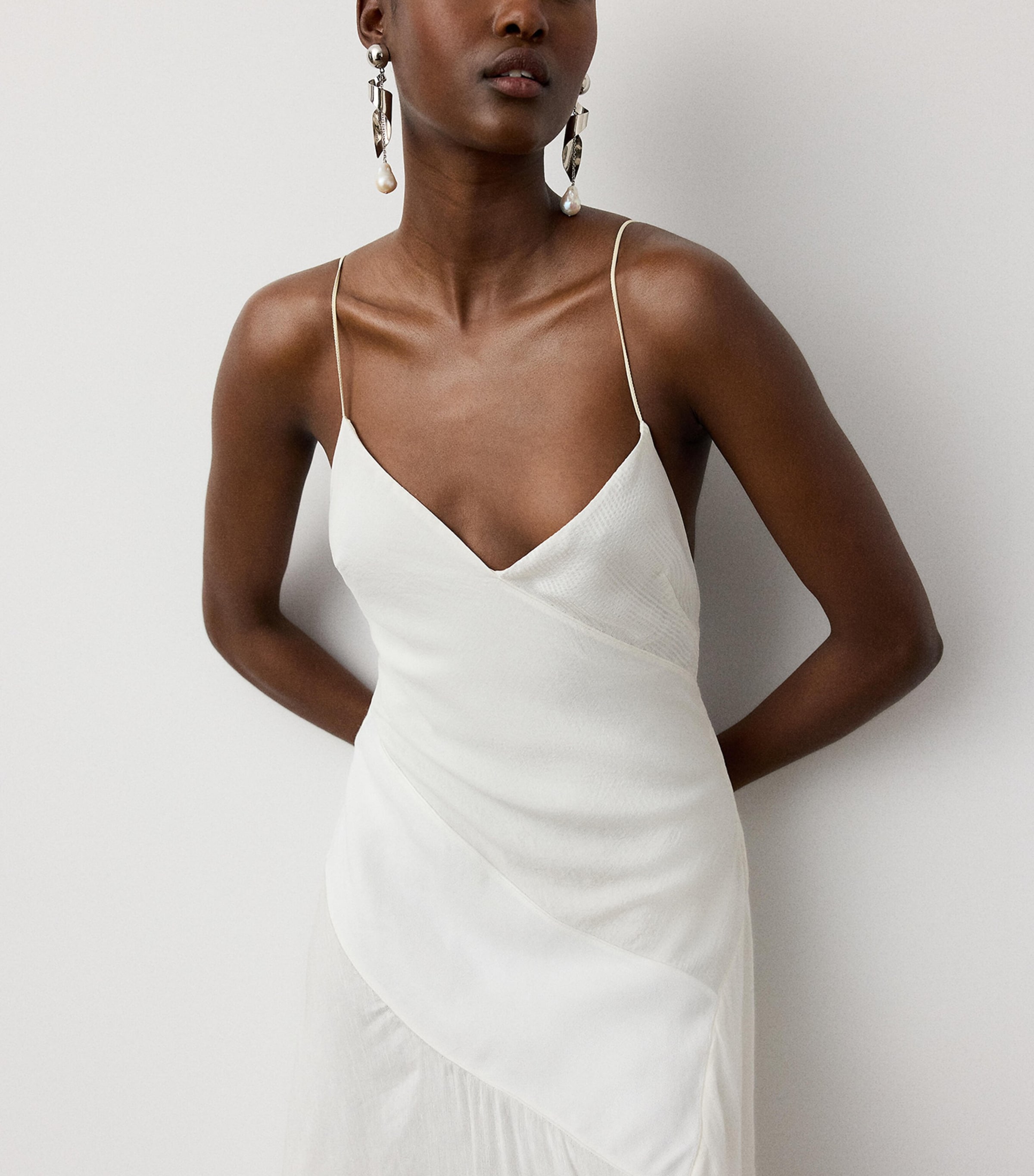 Ralph Lauren Collection Womens Hughes Maxi Slip Dress Cream Image 3