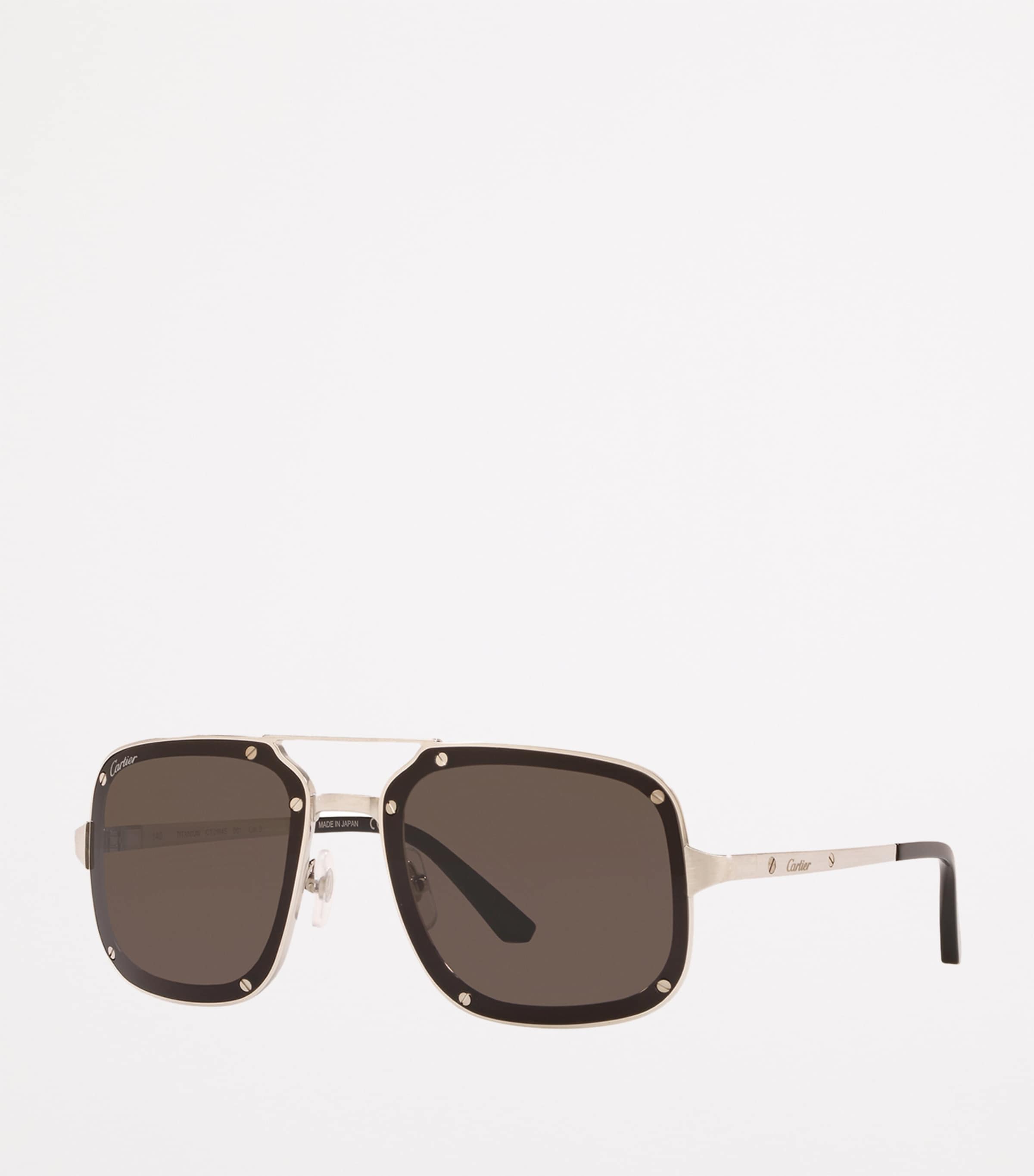 Stud-Trim Square Aviator Sunglasses 3610L1 Image 2