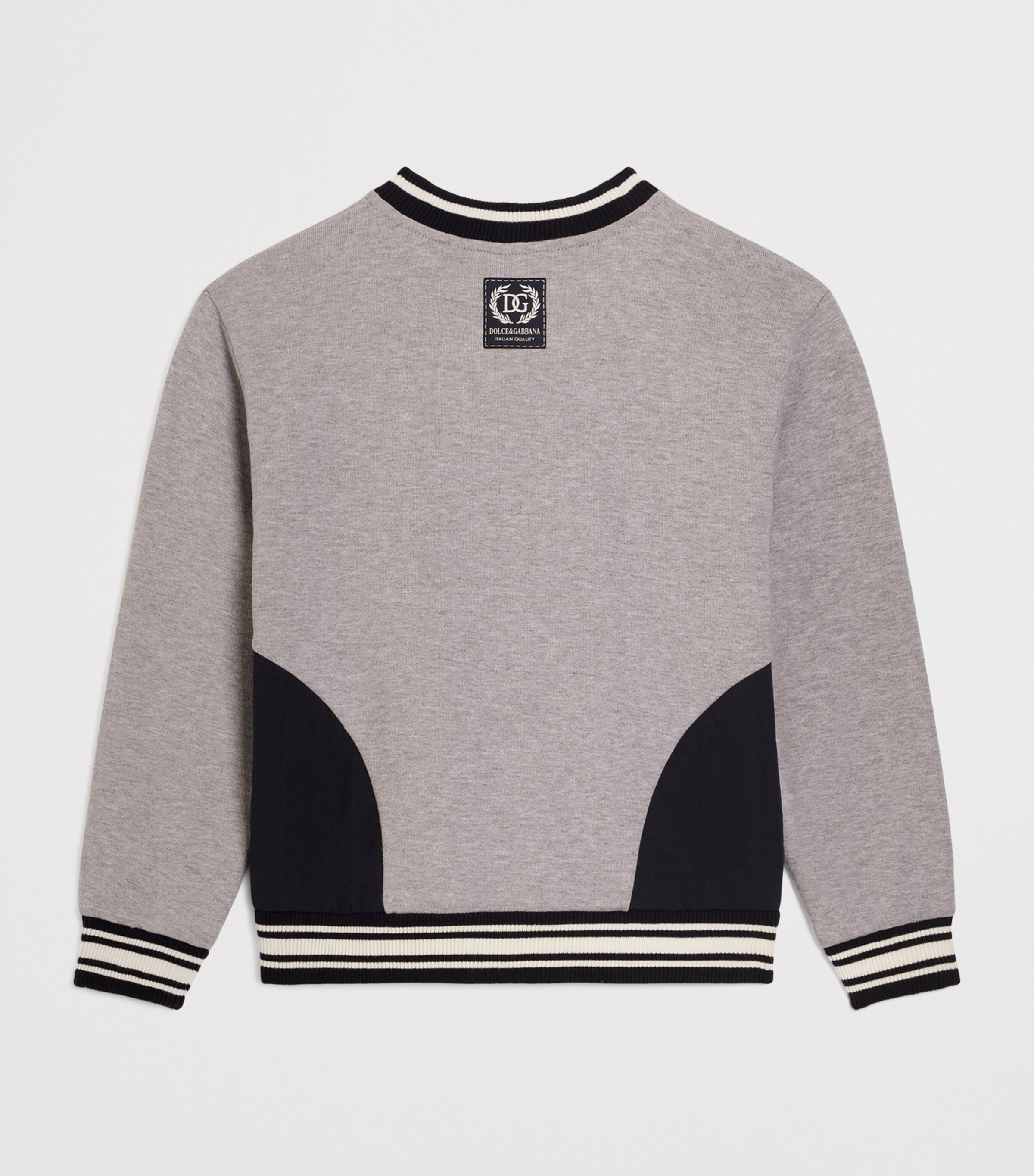 Dolce&Gabbana Kids Stretch-Cotton Logo Varsity Sweatshirt (8-14 Years) Combined Colou Image 2