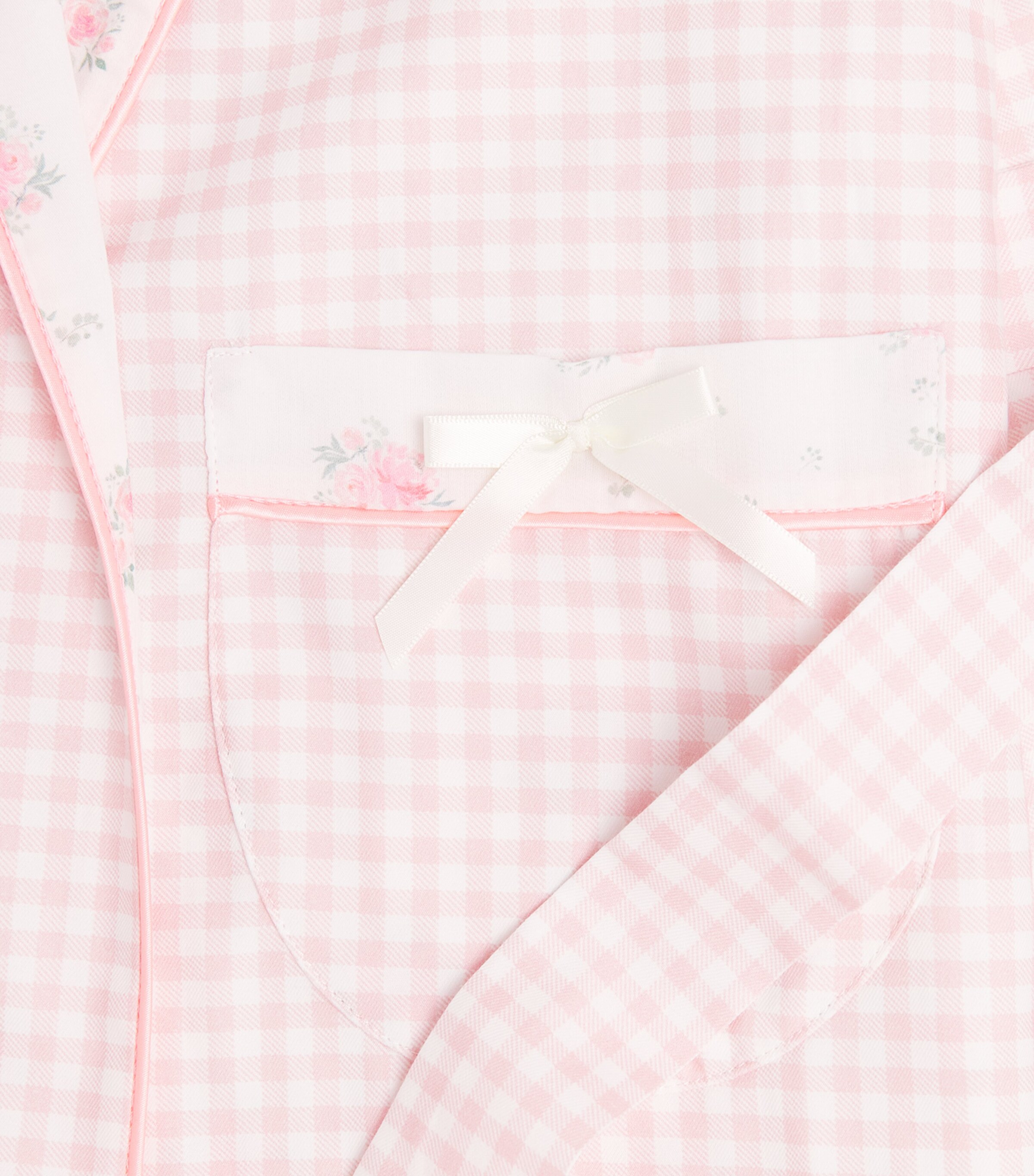 Amiki Emma Robe (2-14 Years) Pink Checks Image 3